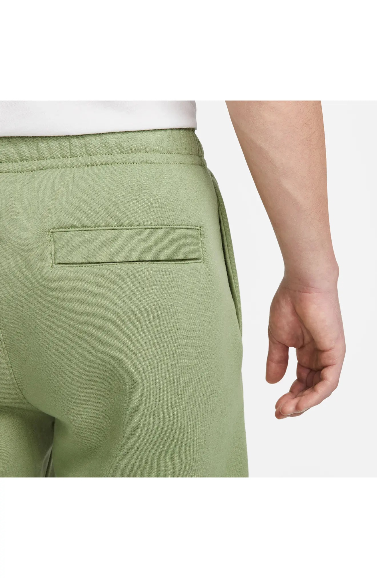 Sportswear Club Pocket Fleece Joggers in Oil Green/White - 7