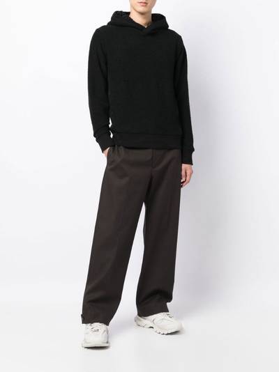 Craig Green ruched-detail long-sleeved hoodie outlook