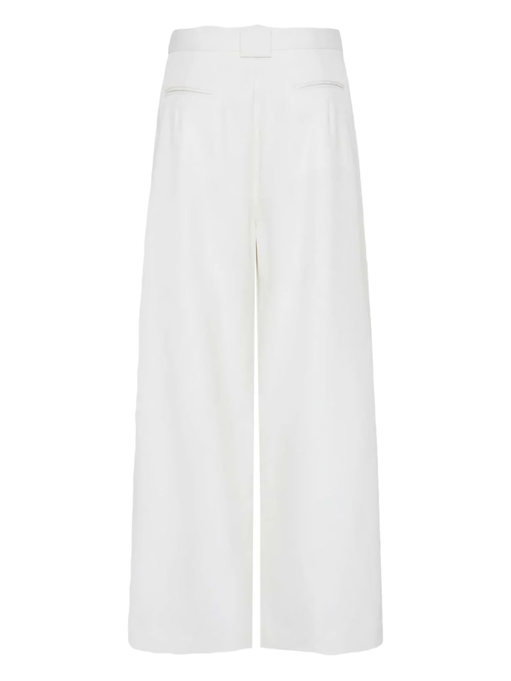 pleated wide-leg trousers - 3