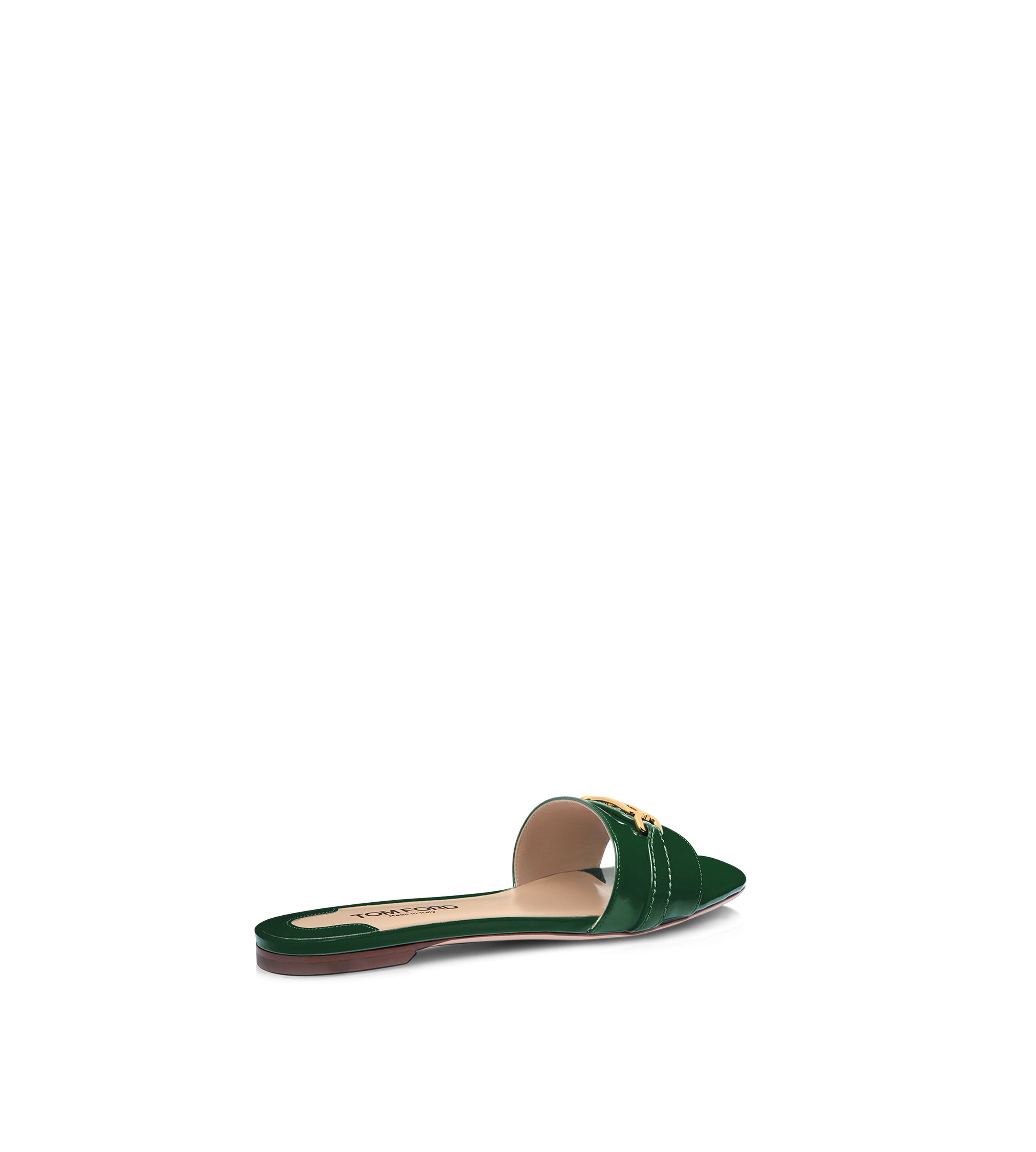 PATENT LEATHER WHITNEY SLIDE - 3