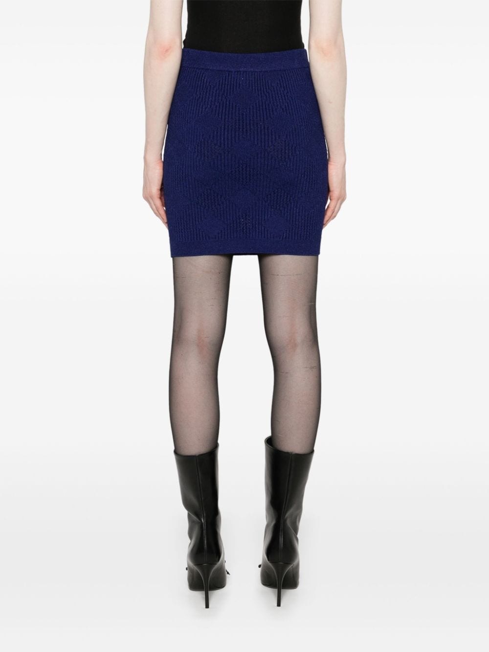knitted mini skirt - 4
