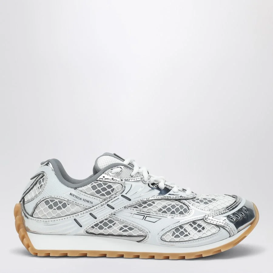 Bottega Veneta Women Low Orbit Silver/White Trainer - 1