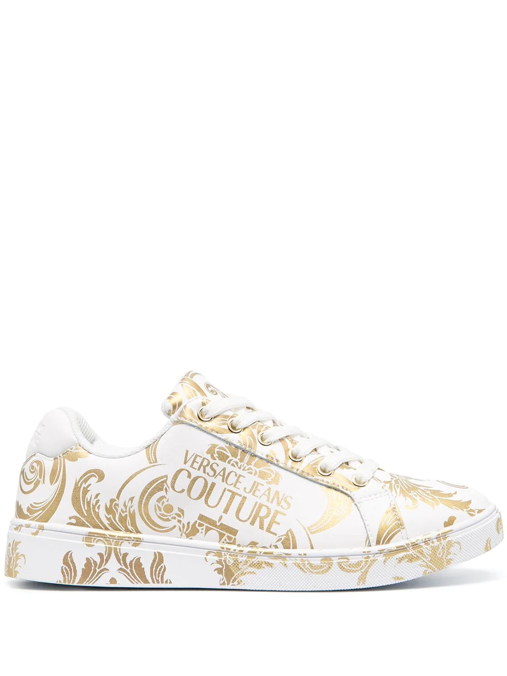 metallic baroque sneakers - 1