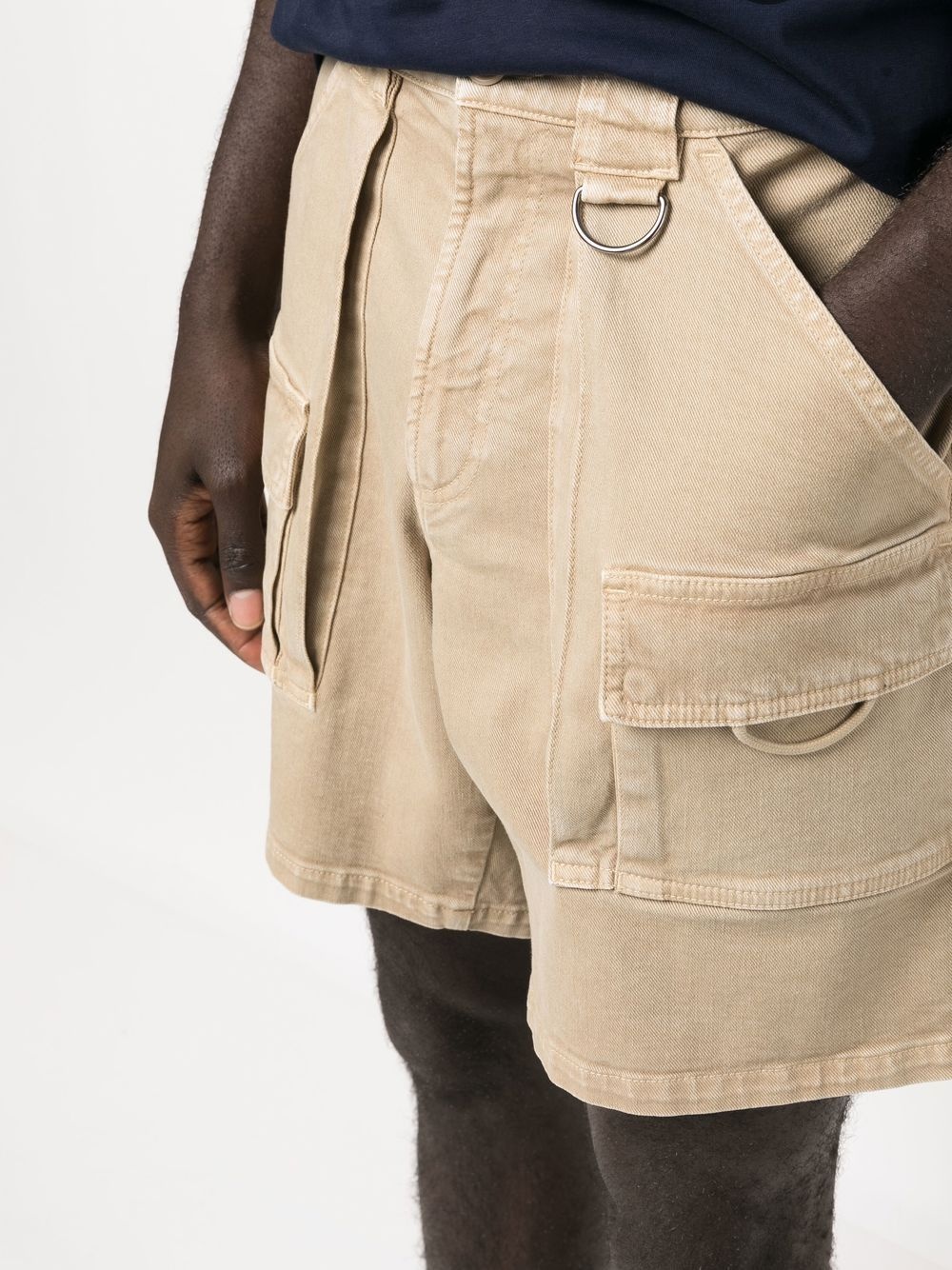 D-ring detail cargo shorts - 5