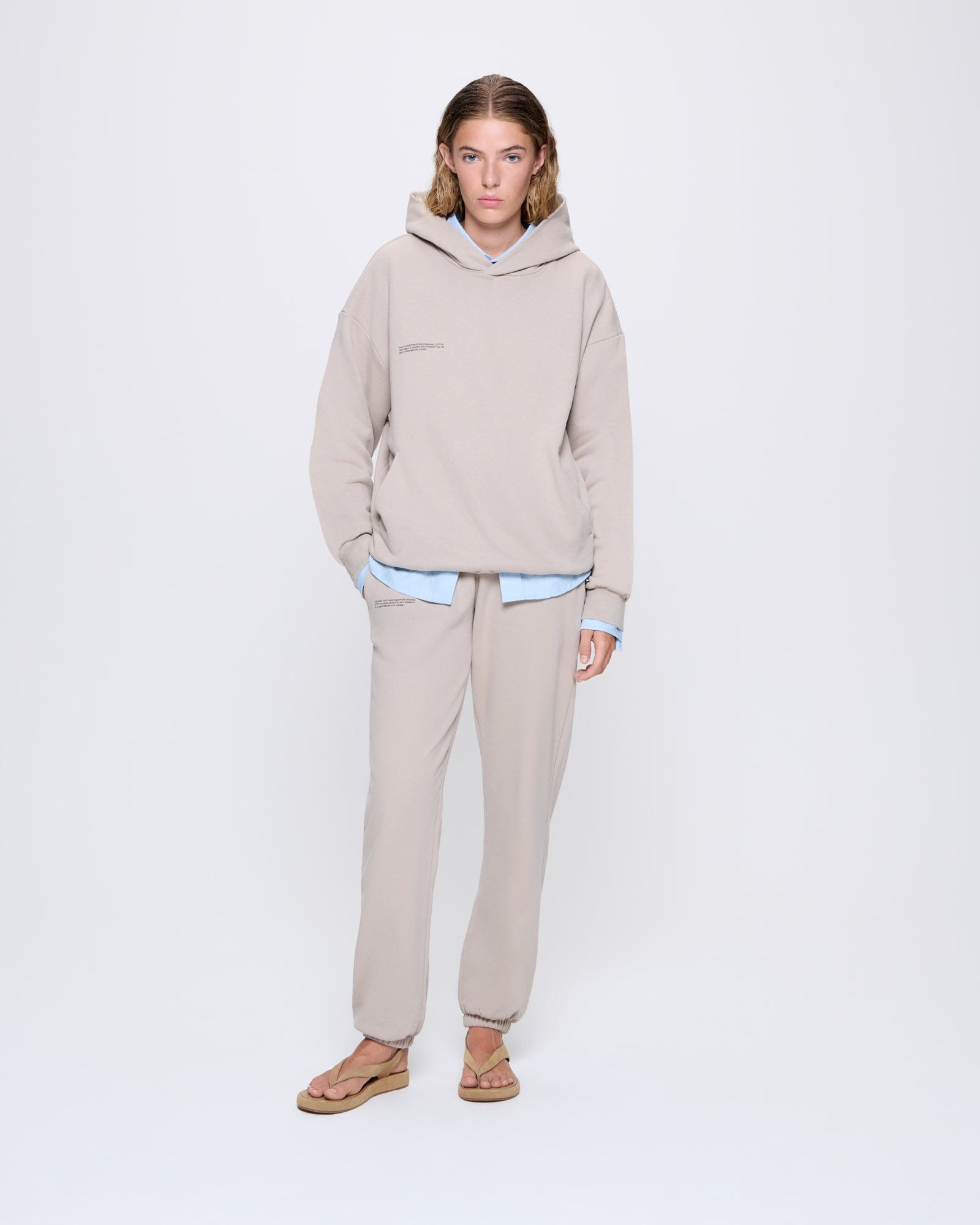 Womens 365 Midweight Track Pants - Stone - 2