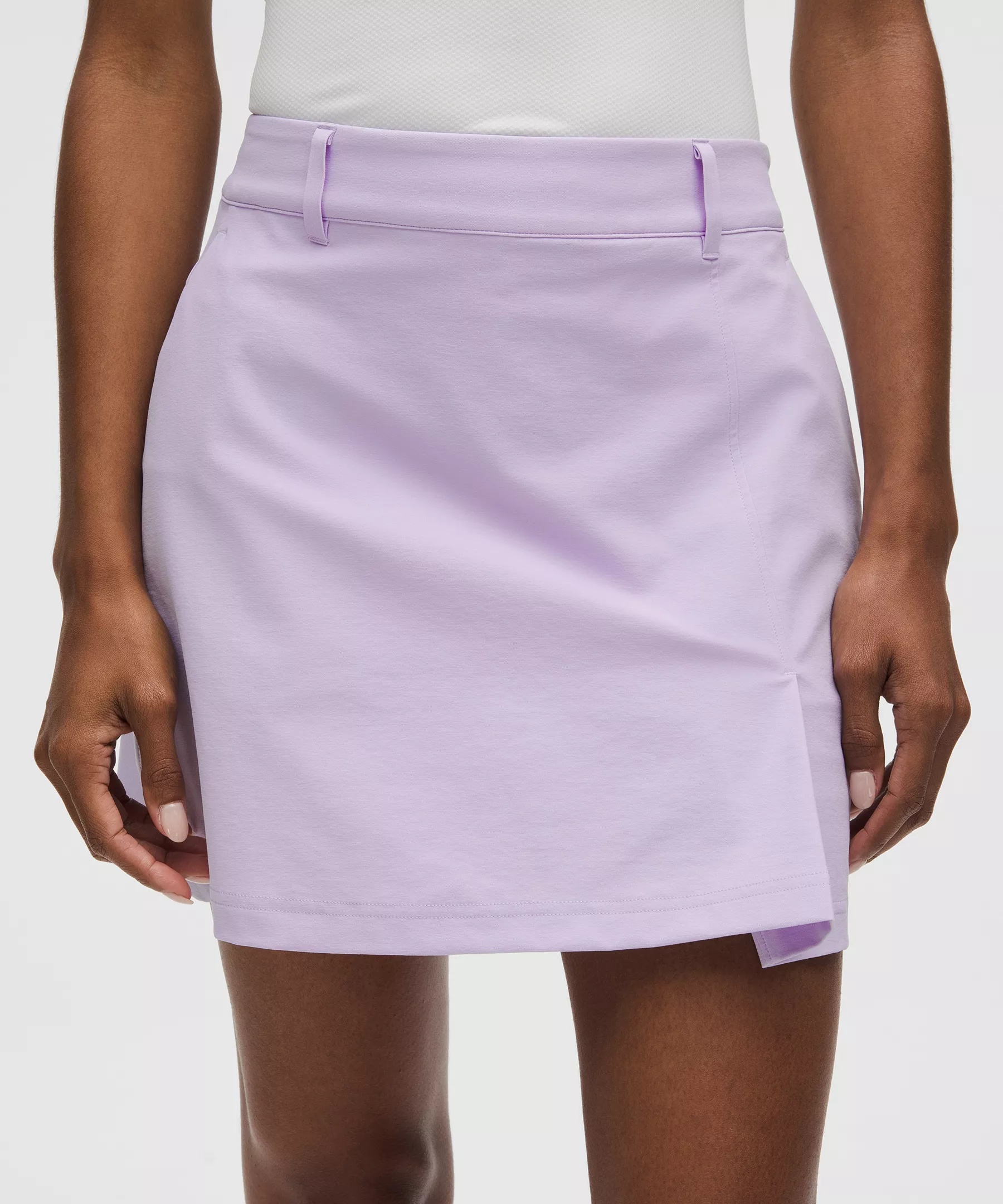Stretch Twill Front Pleat Golf Skirt - 4