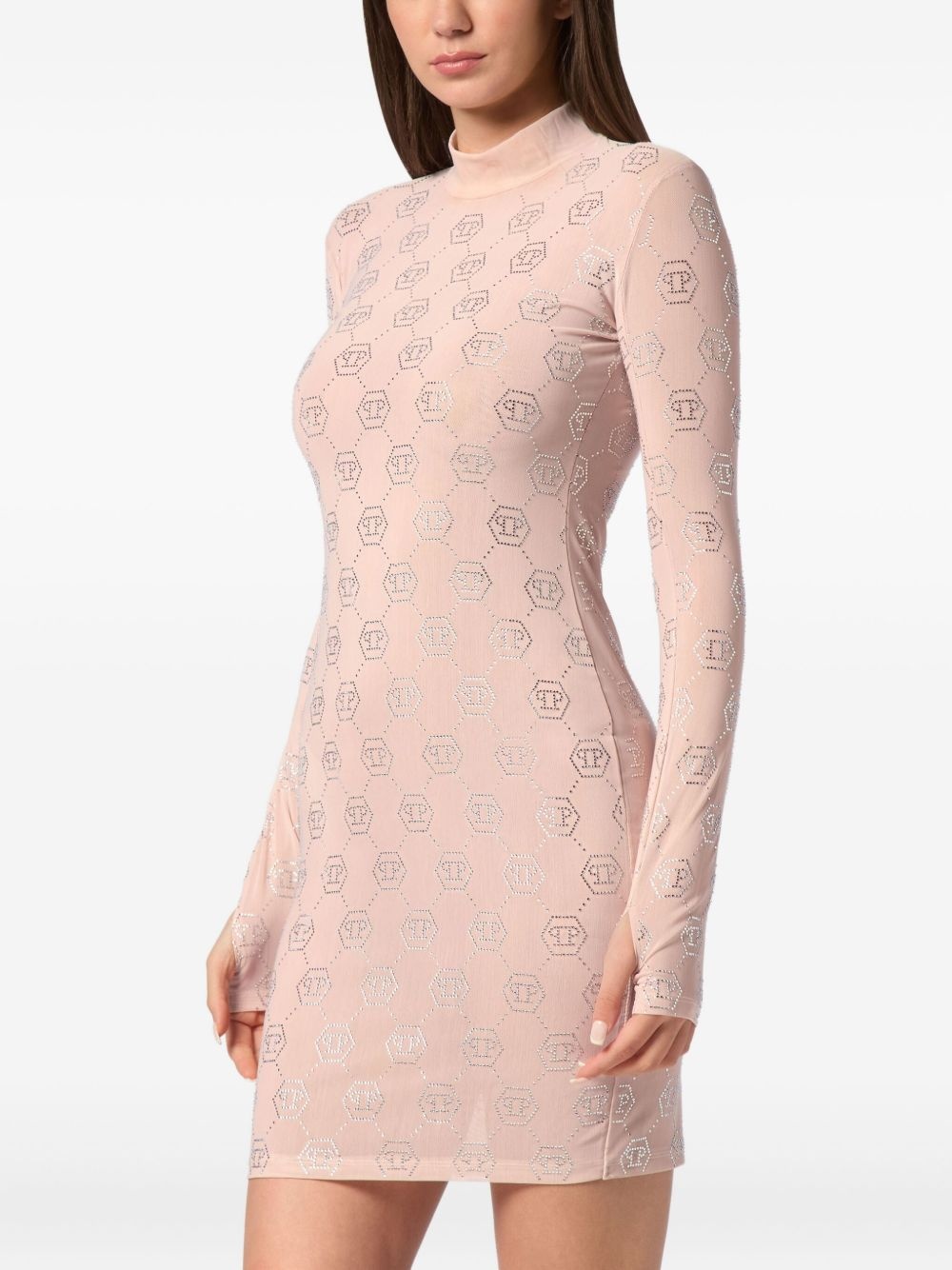 monogram jersey dress - 2