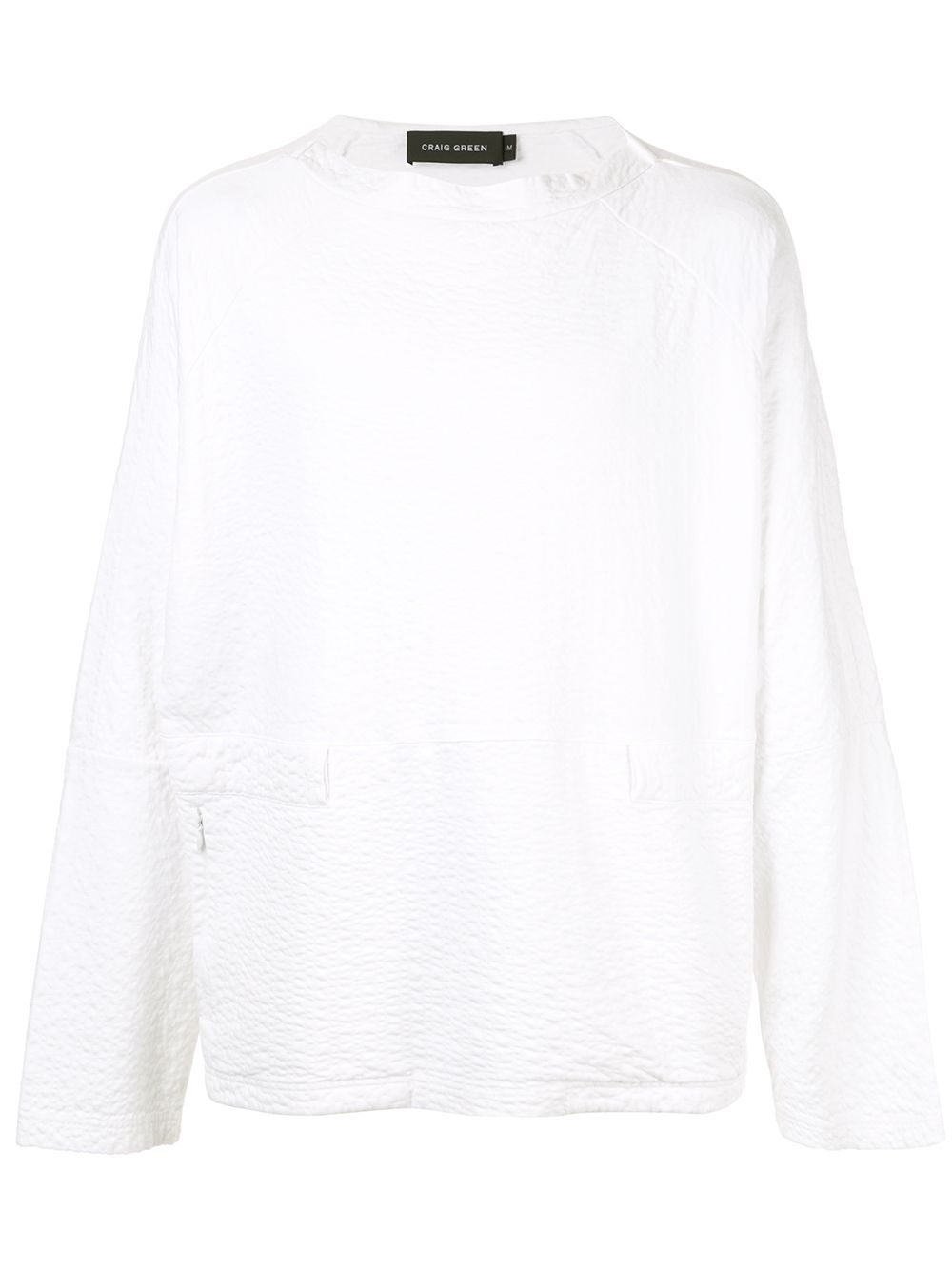 crumpled effect sweatshirt - 1