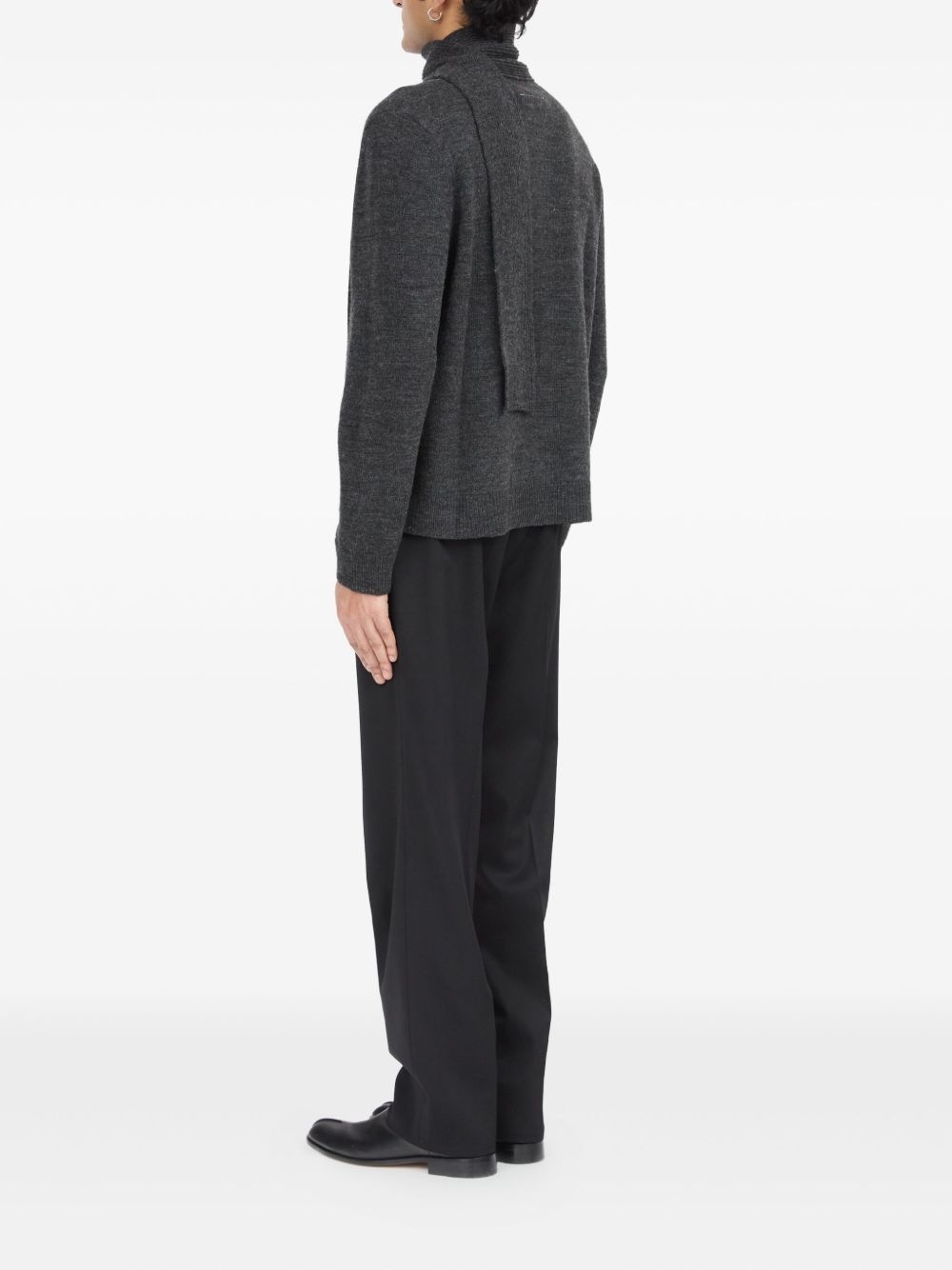 virgin wool-blend cardigan - 5
