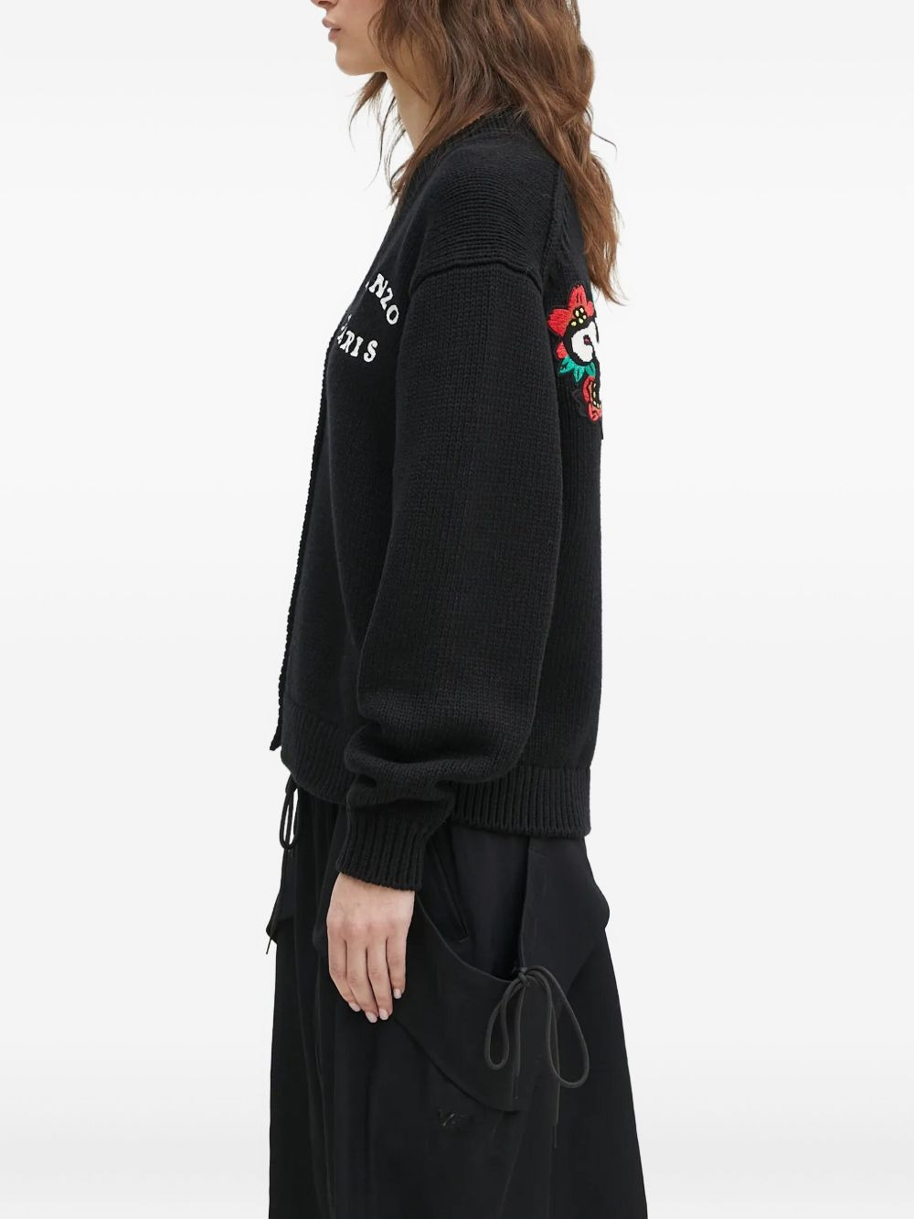 "Kenzo Verdy Market" floral-embroidered cardigan - 3