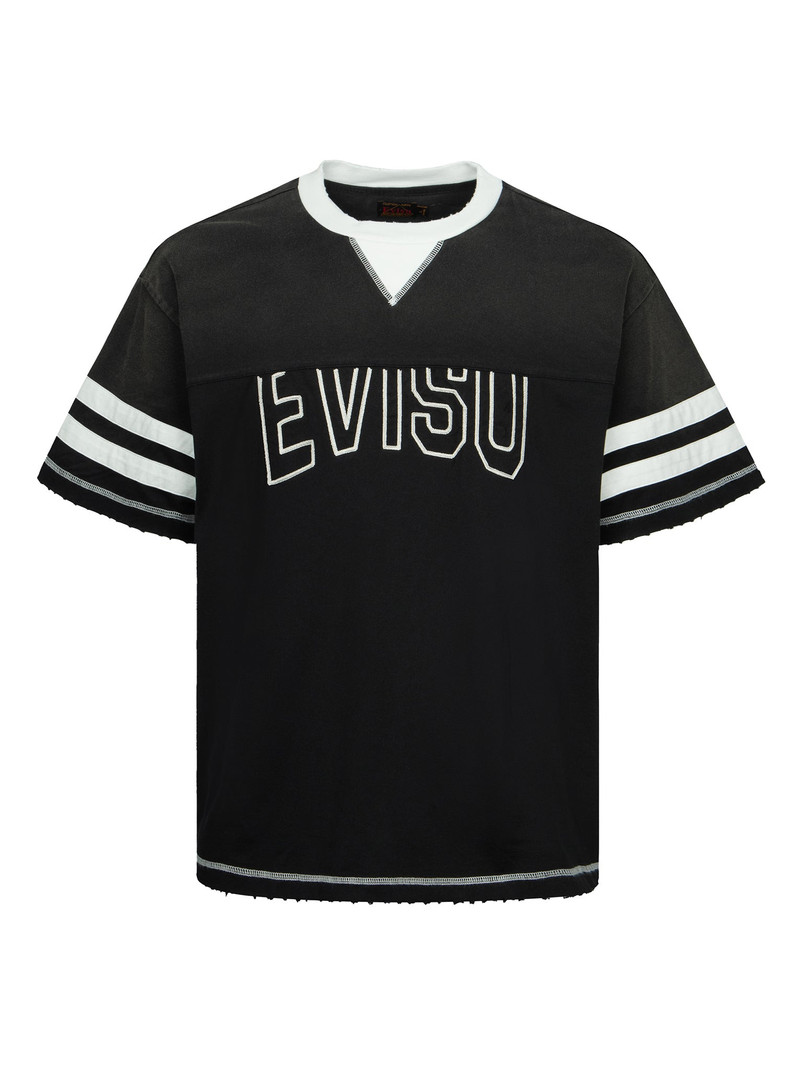 LOGO EMBROIDERY PANELING BOXY T-SHIRT 14