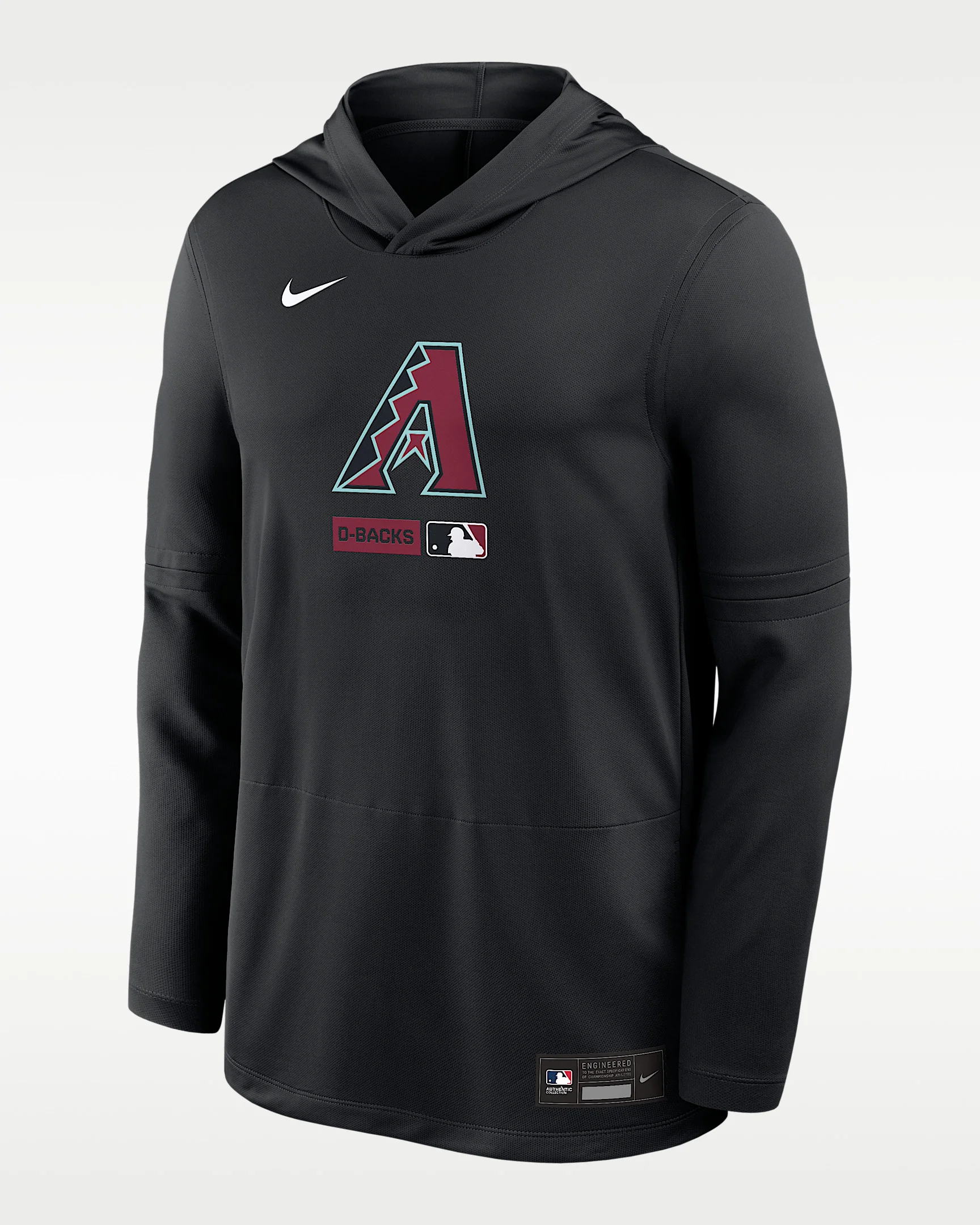 Arizona Diamondbacks Authentic Collection Men's Nike Dri-FIT MLB Long-Sleeve Hooded Top - 1