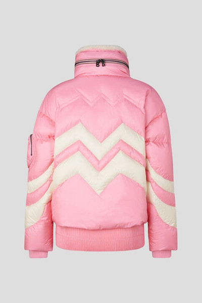 BOGNER Valea down ski jacket in Pink/Off-white outlook