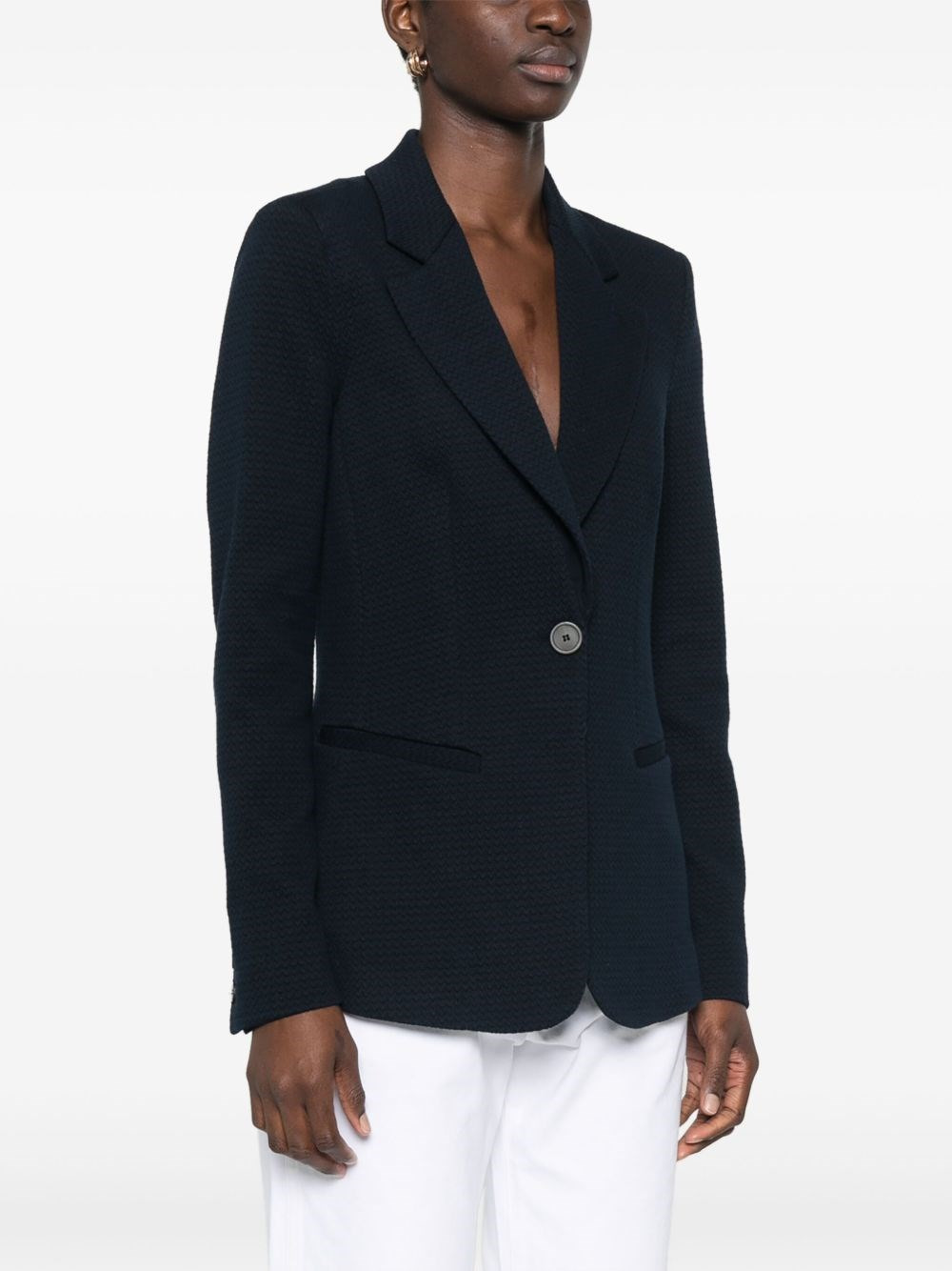 Single-breasted blazer jacket - 3