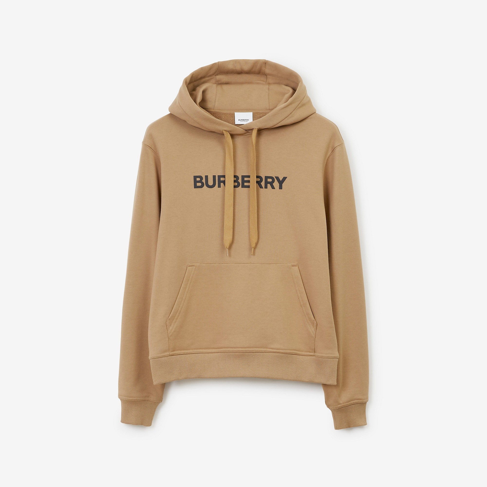 Logo Print Cotton Hoodie - 1