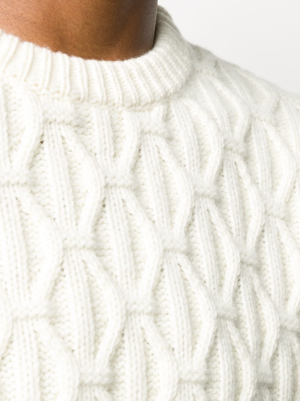 wavy-pattern knitted jumper - 5