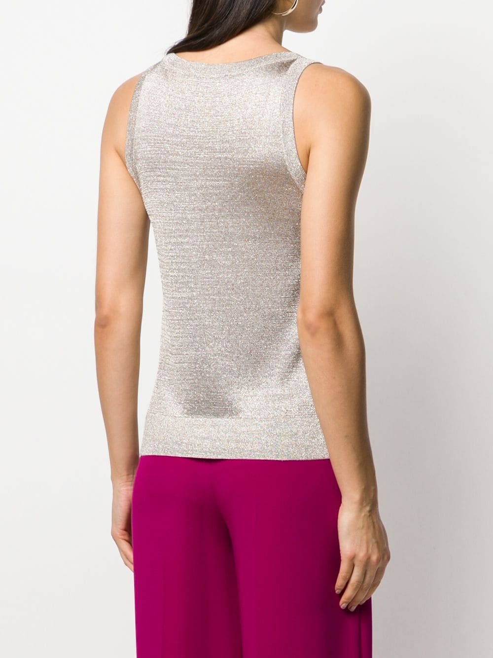 glitter weave vest top - 4