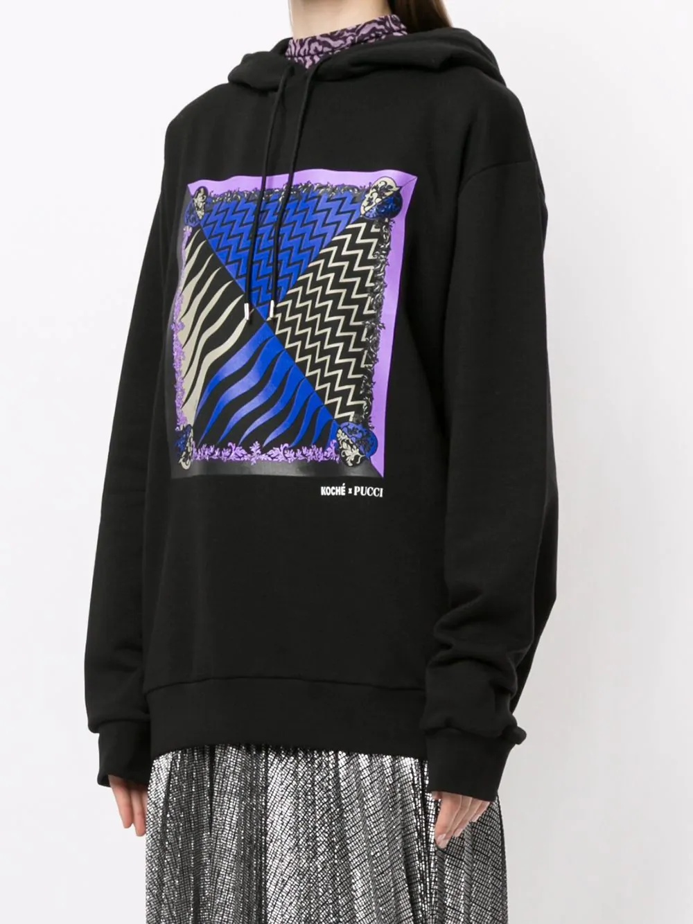 x Koché Lupa print hoodie - 3