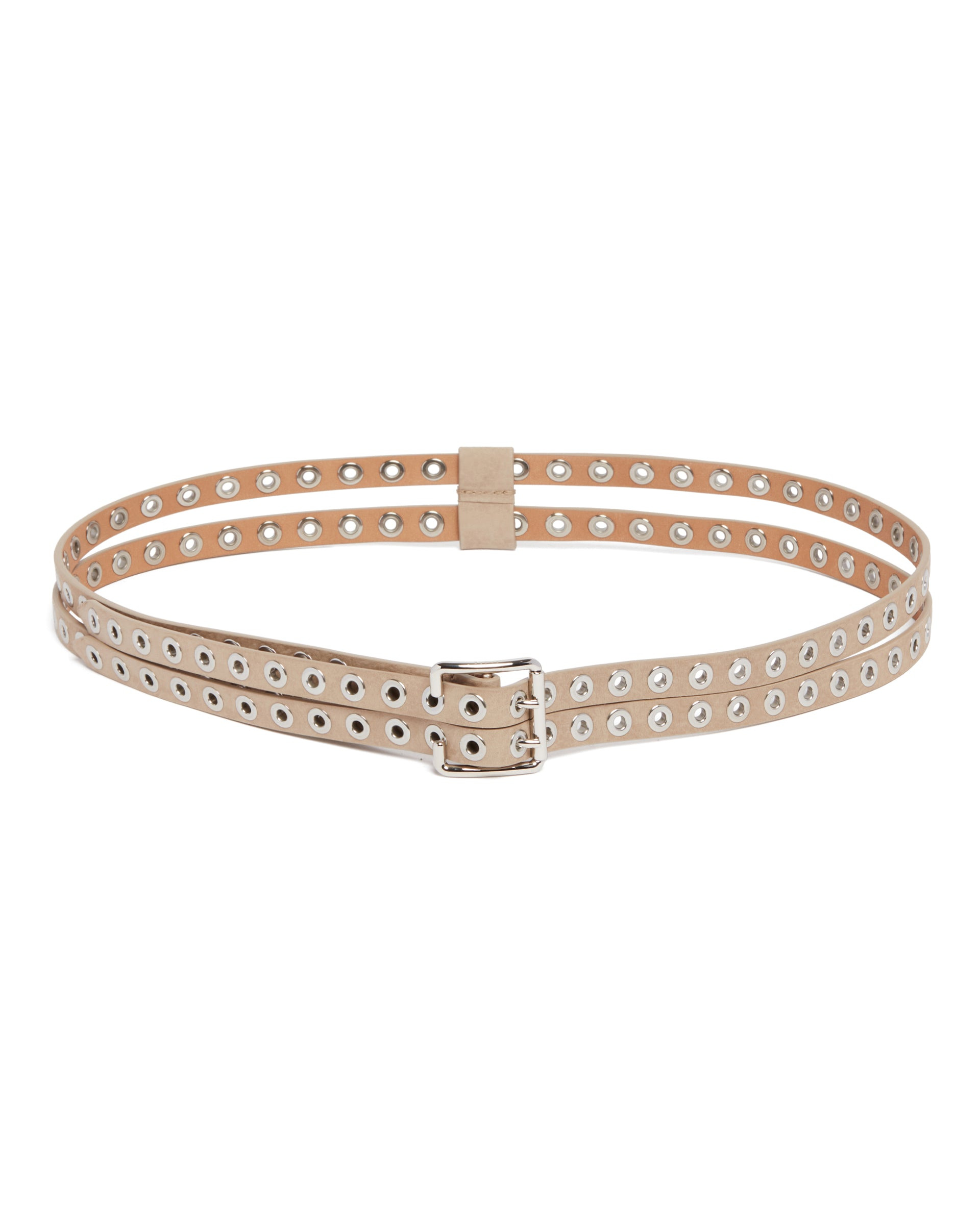 Beige Double Biker Belt - 2