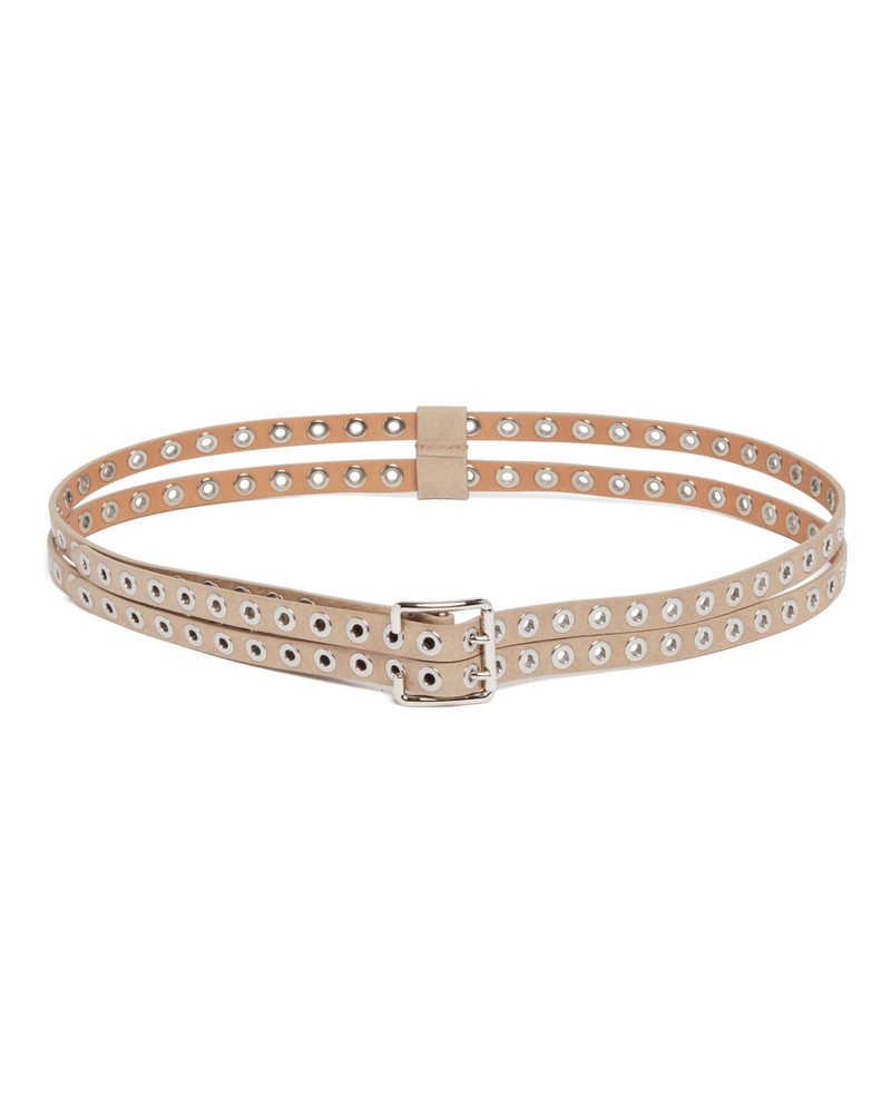 Alaïa Beige Double Biker Belt outlook