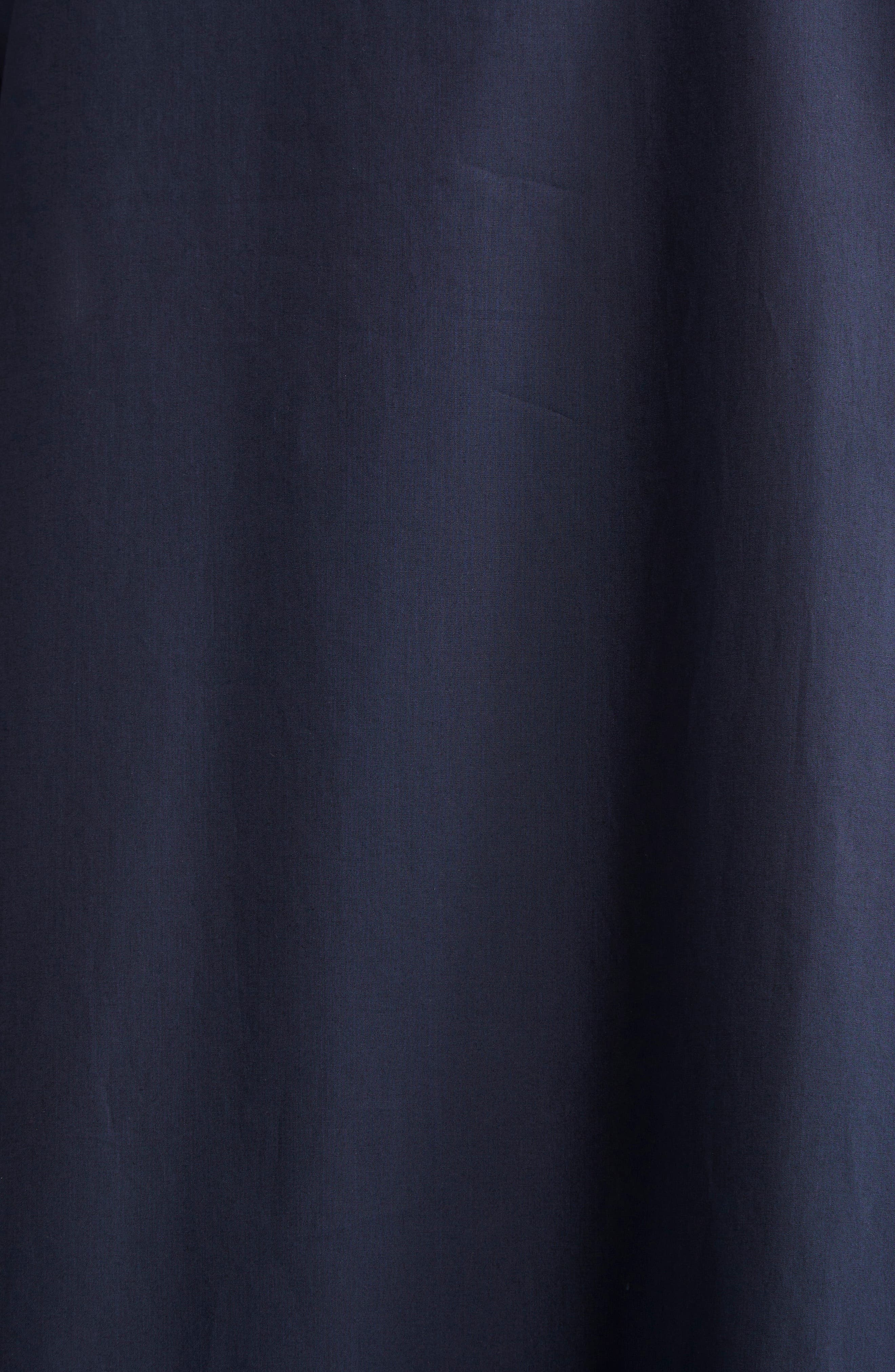 Emporio Armani Sleeveless Cotton Poplin Trapeze Dress in Solid Dark Blue at Nordstrom - 6