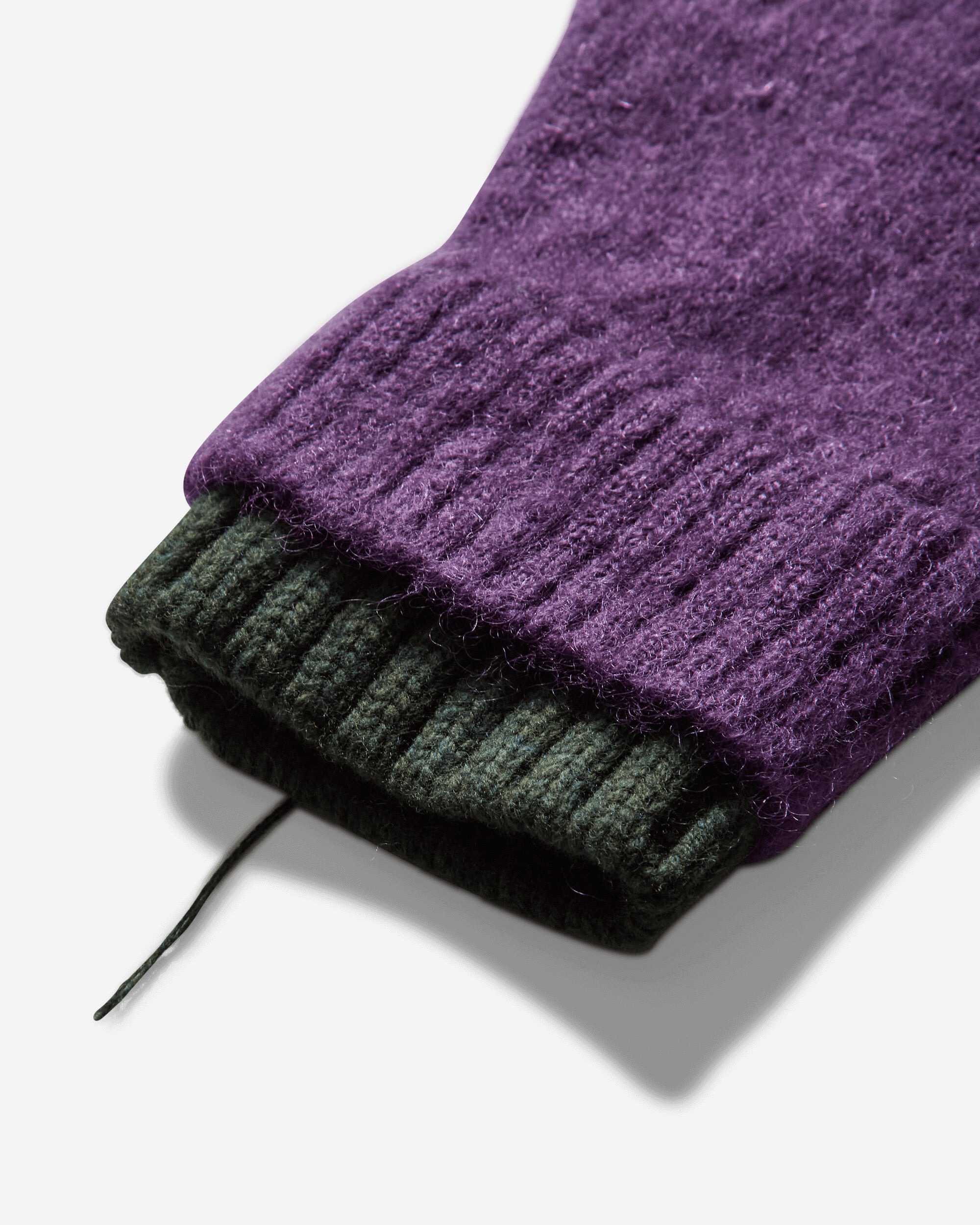 Men's Wool Knit Pullover Purple - 4