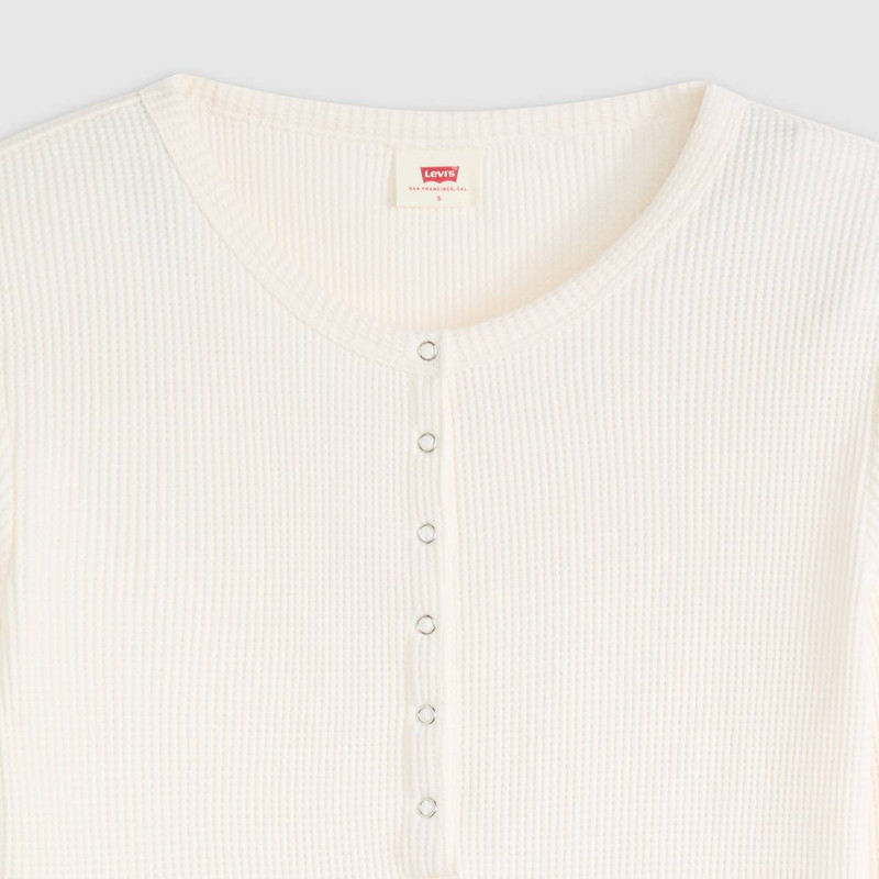 DRY GOODS WOMEN'S WAFFLE HENLEY 6