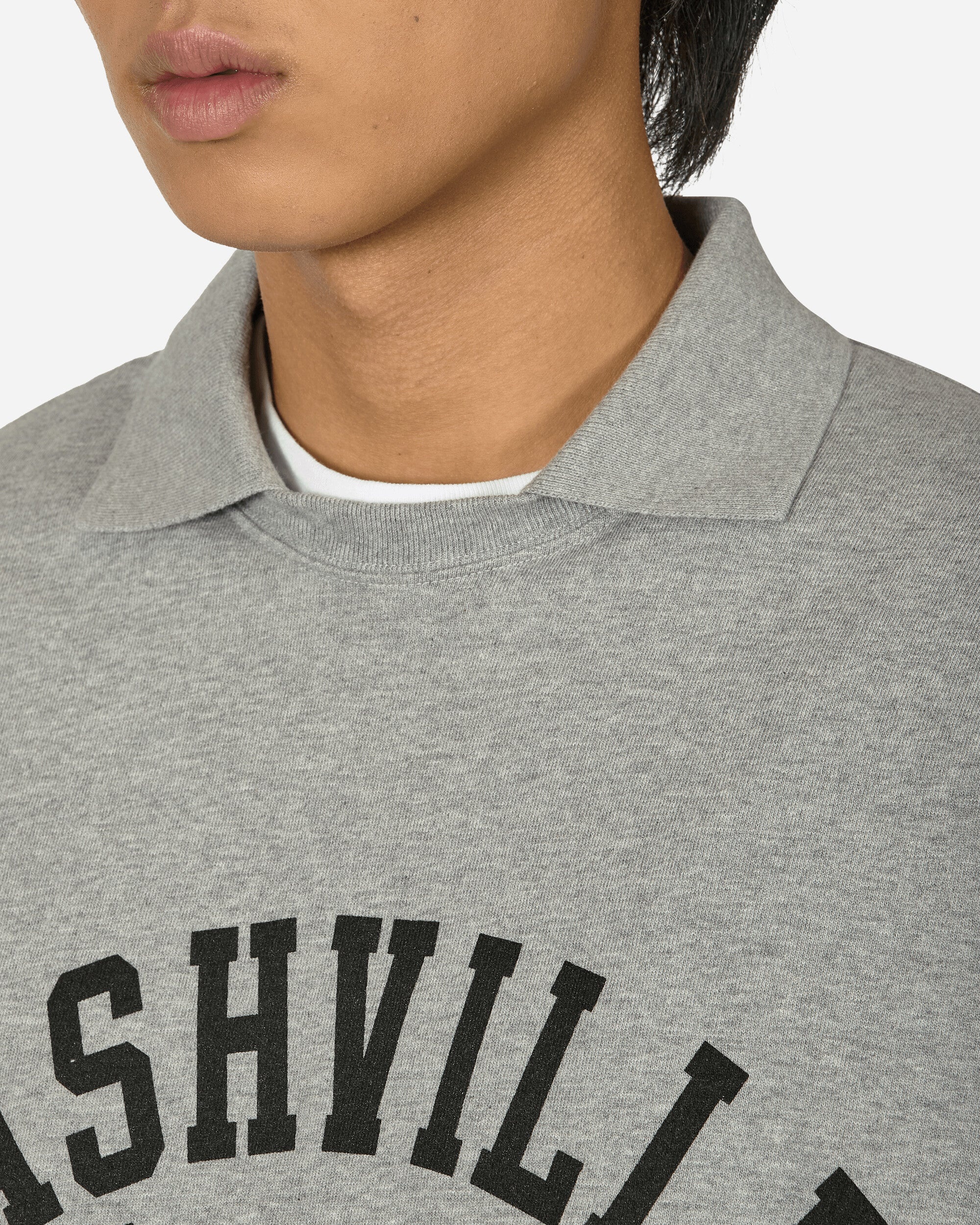 Nashville Collared Sweatshirt Grey - 5