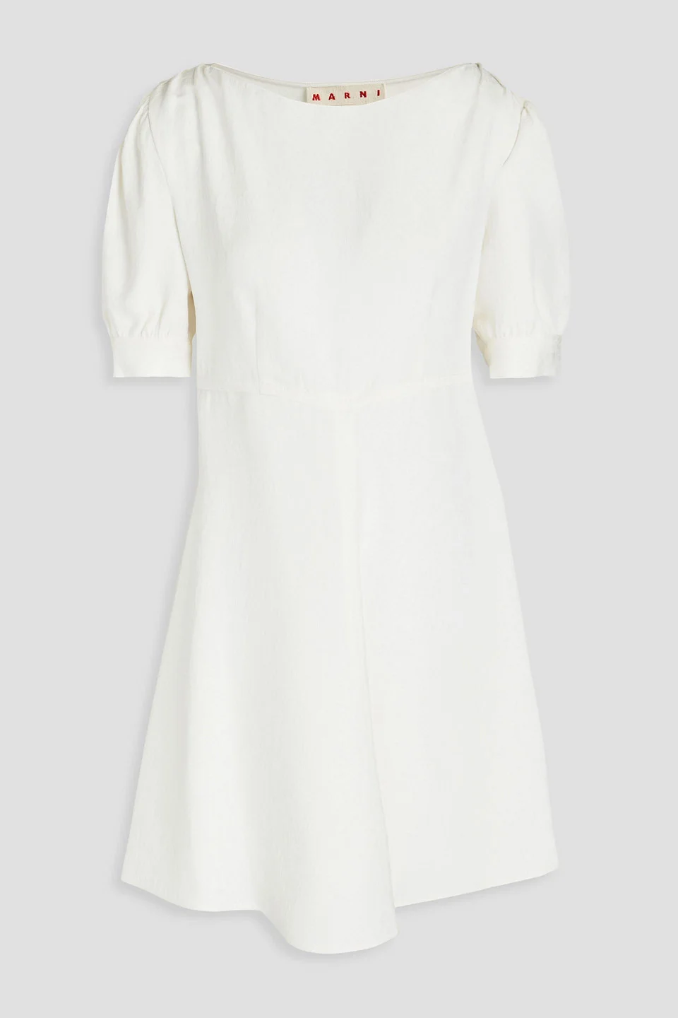 Gathered jacquard mini dress - 1