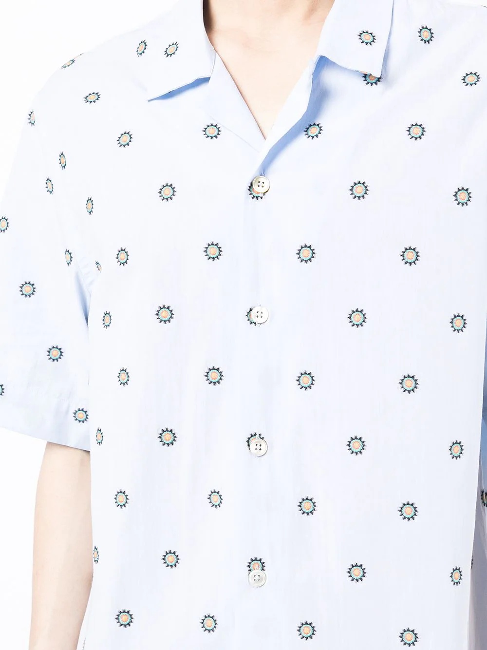 patterned short-sleeved shirt - 5