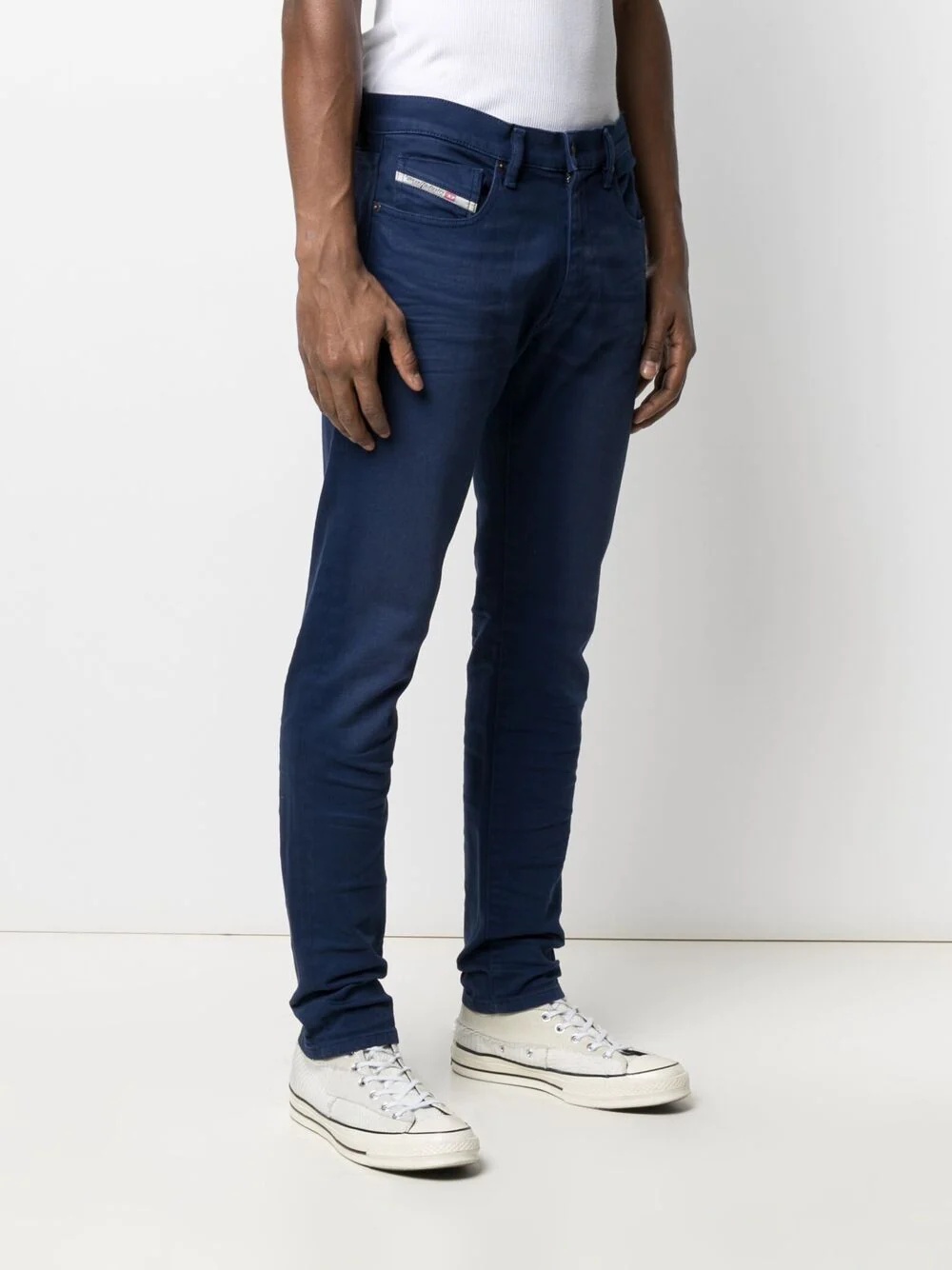 D-Strukt whiskered-effect stonewash jeans - 3