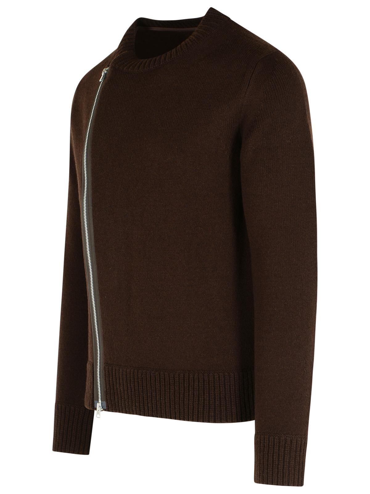 Sacai Brown Wool Sweater Men - 2