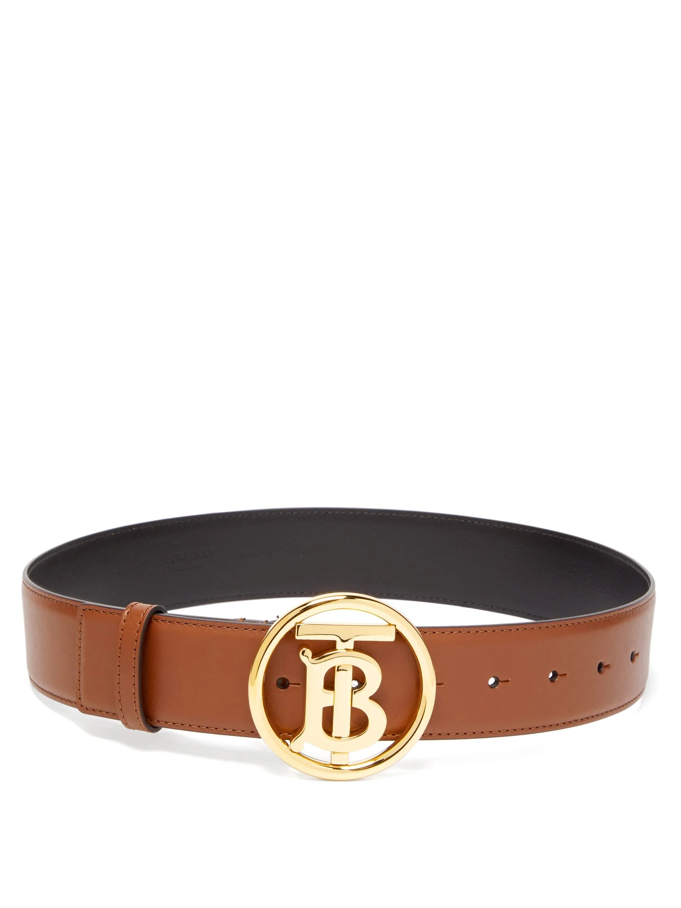 TB-logo leather belt - 4