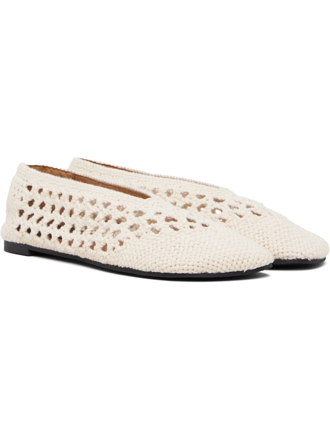 Off-White Ryder Day Cotton Crochet Loafers - 4