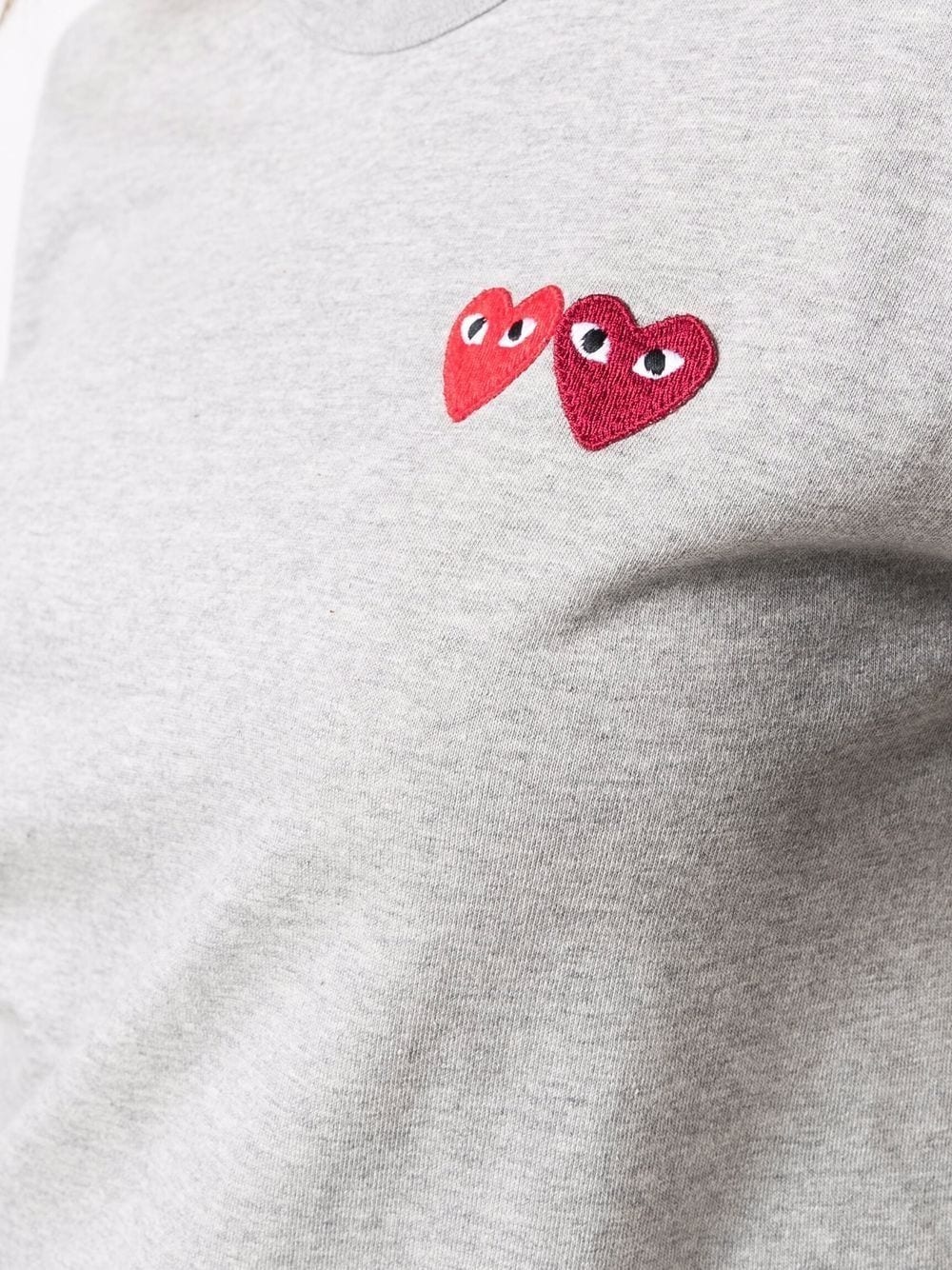 double heart logo T-shirt - 5