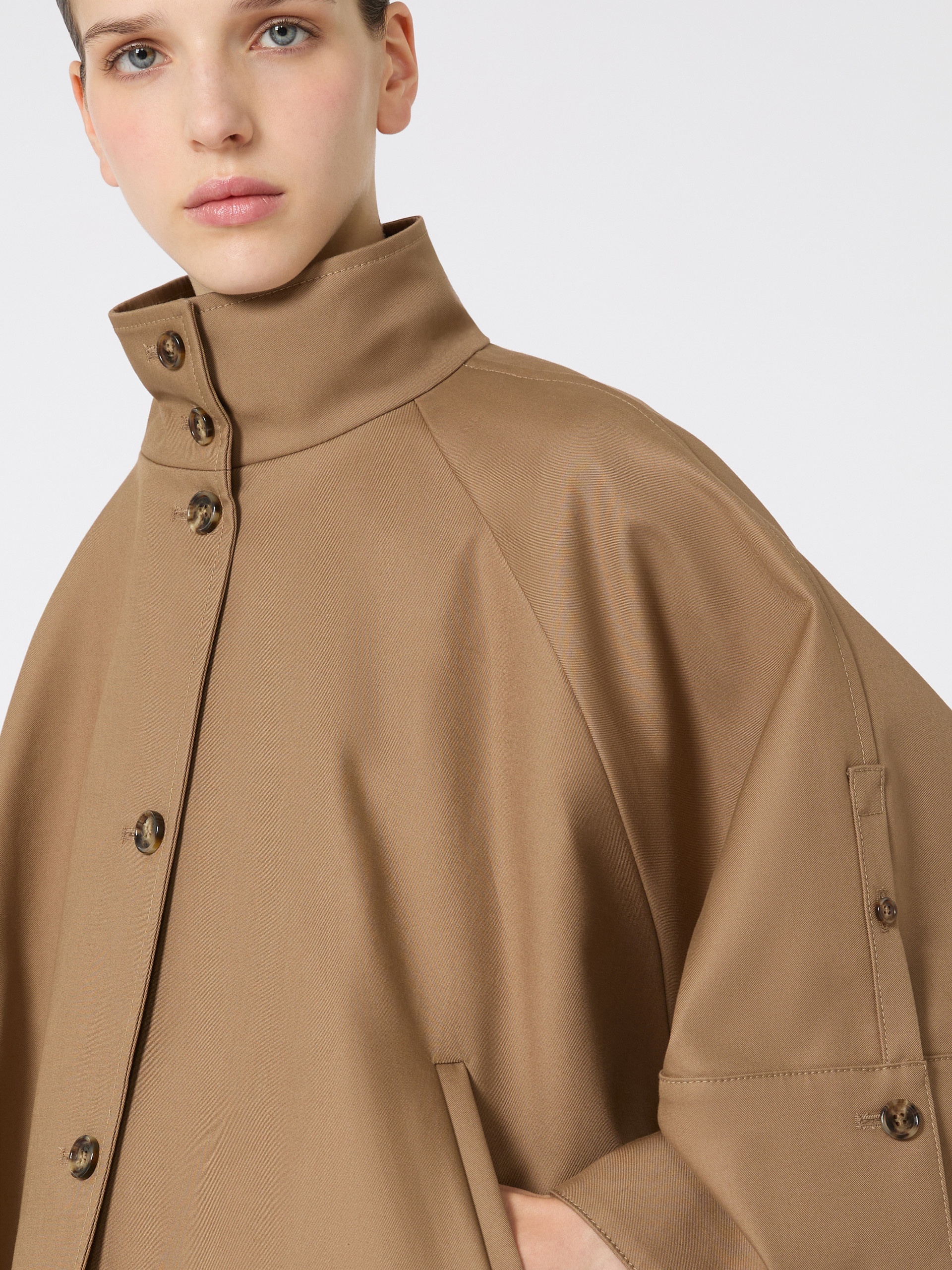 FULCRO Cropped water-repellent gabardine cloak - 5