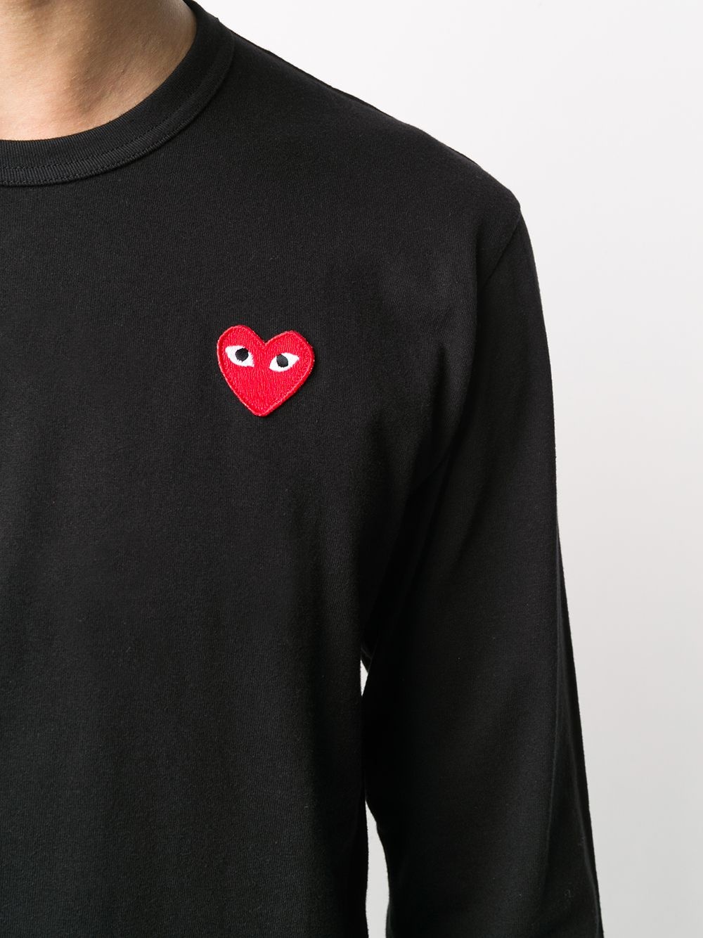 embroidered heart T-shirt - 5