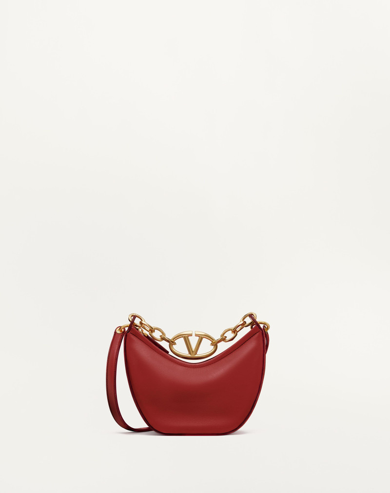 VLOGO MOON MINI HOBO BAG IN NAPPA LEATHER WITH CHAIN 1