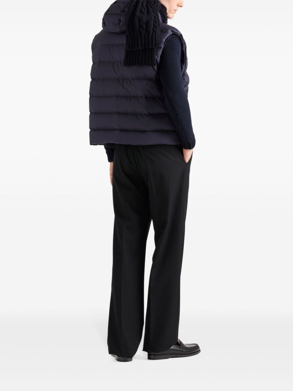 down hooded vest - 3