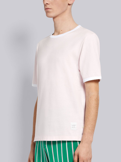 Thom Browne Light Pink Medium Weight Jersey Ringer Teee outlook