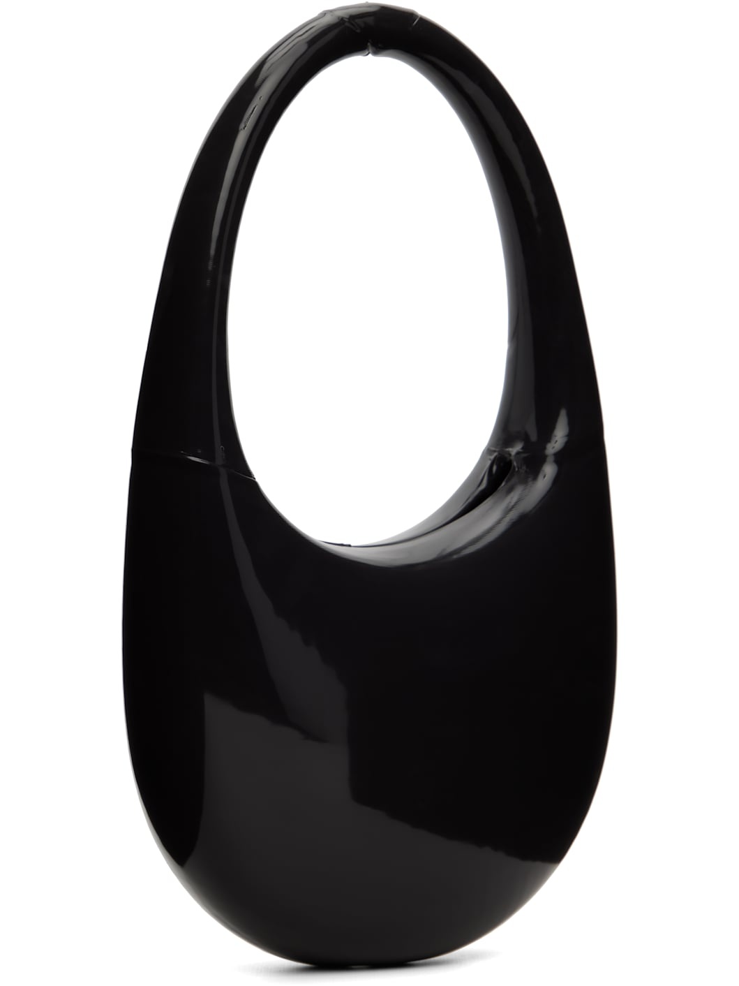 Black Liquid Print Swipe Bag - 3