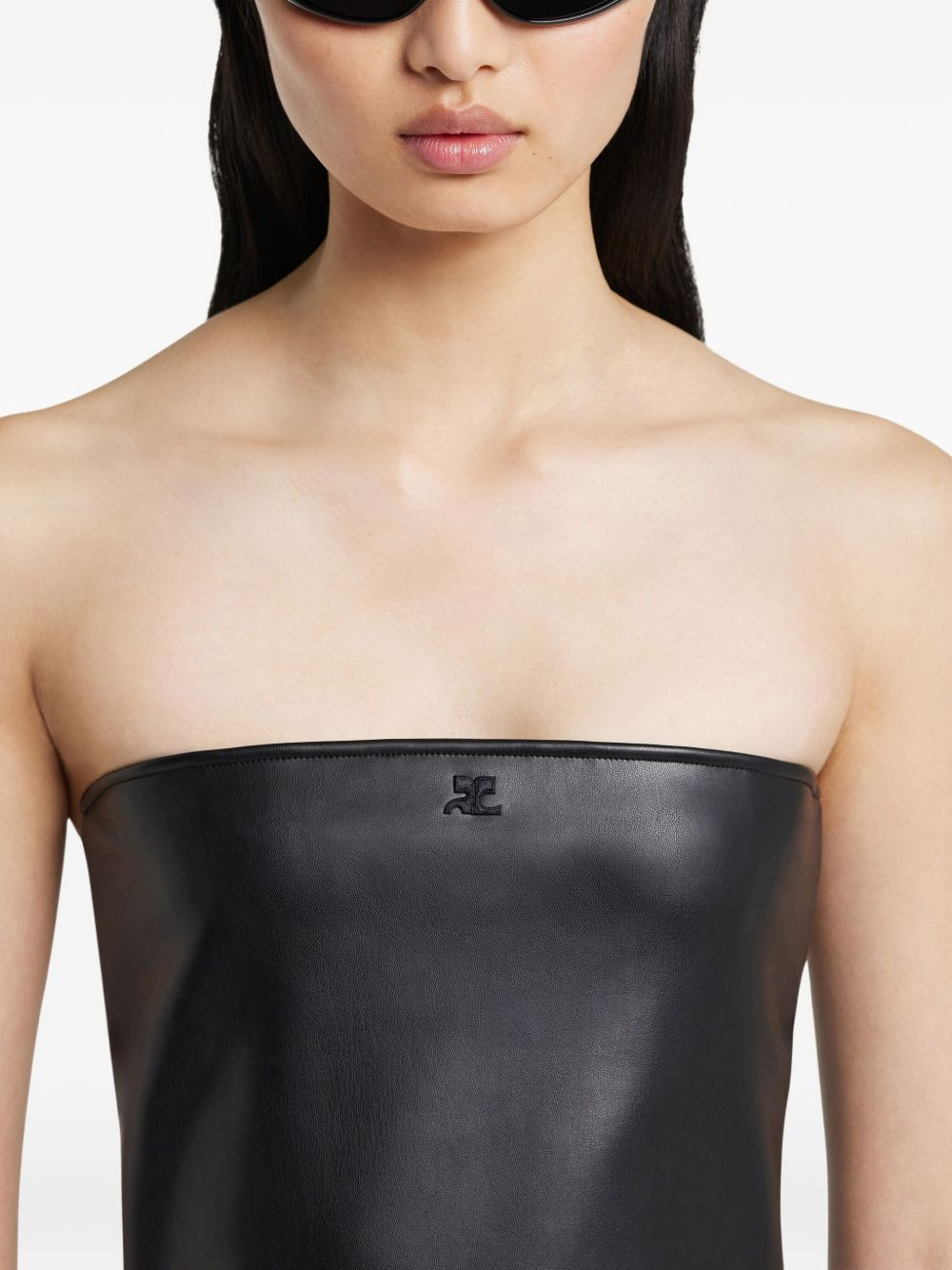 strapless mini dress - 5