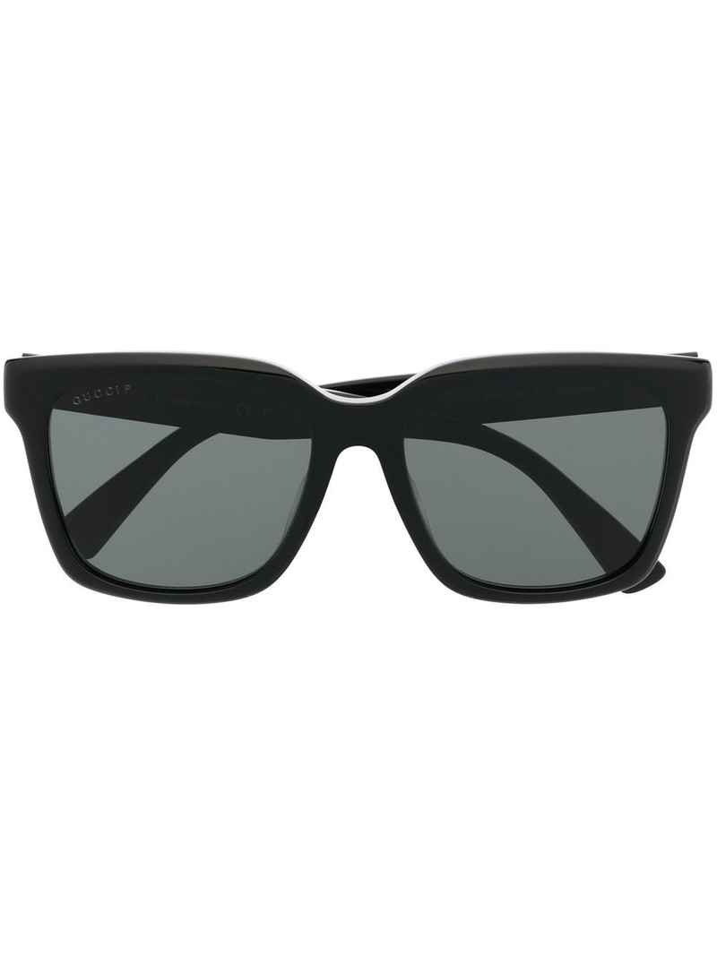 square-frame logo sunglasses 1