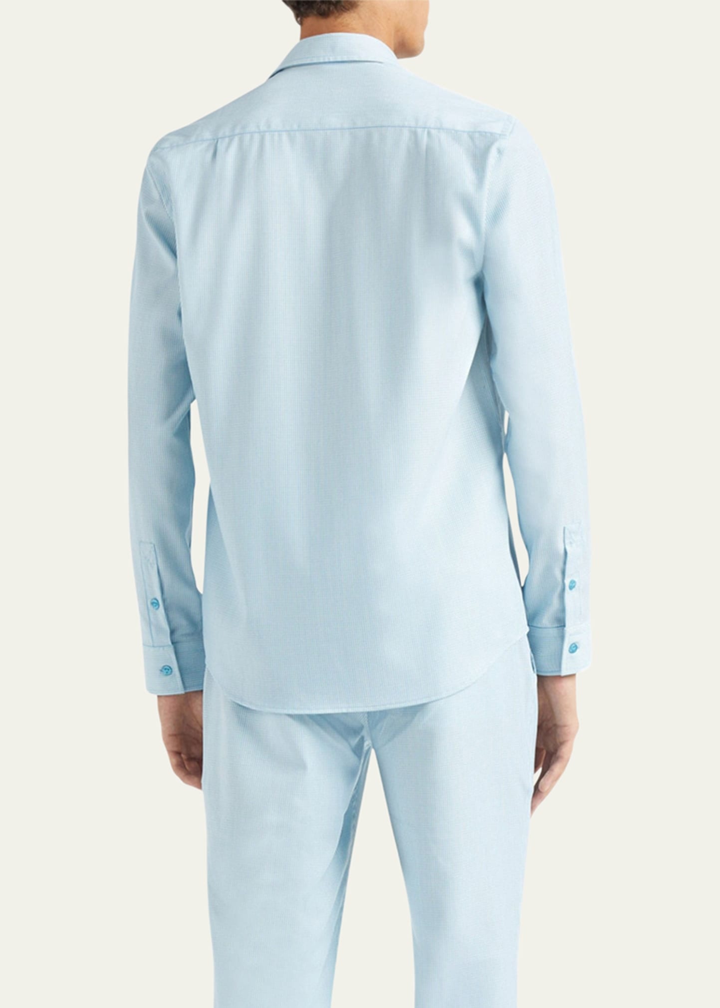 Men's Wool Micro Rayures Sport Shirt - 3