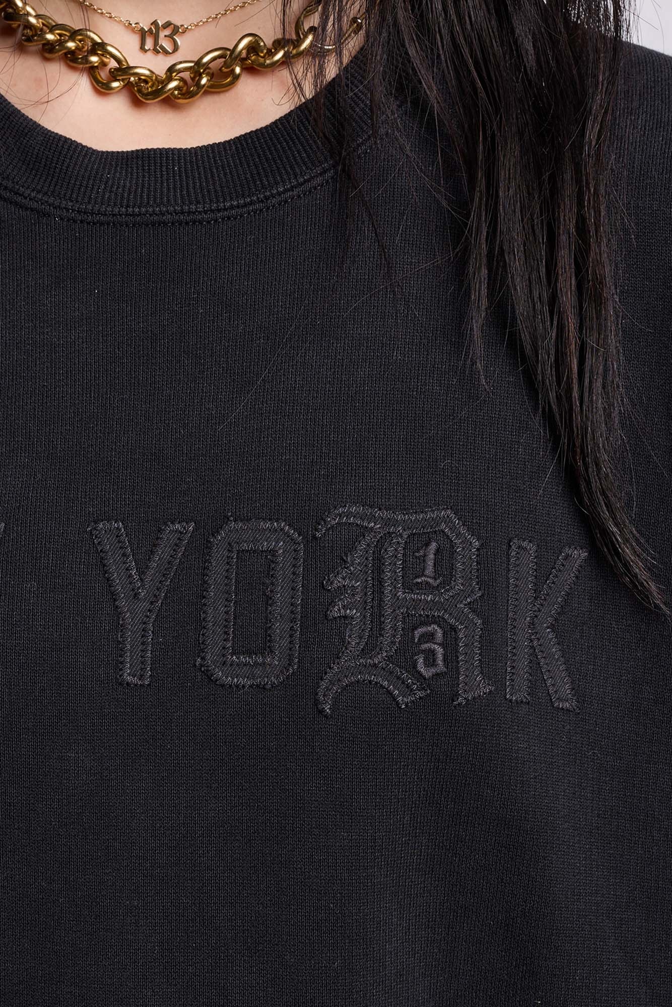 OVERSIZED NEW YORK CREWNECK - BLACKOUT - 2