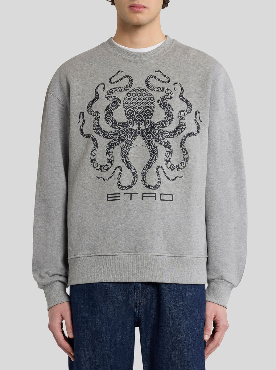 SWEATSHIRT WITH OCTOPUS AND LOGO - 2