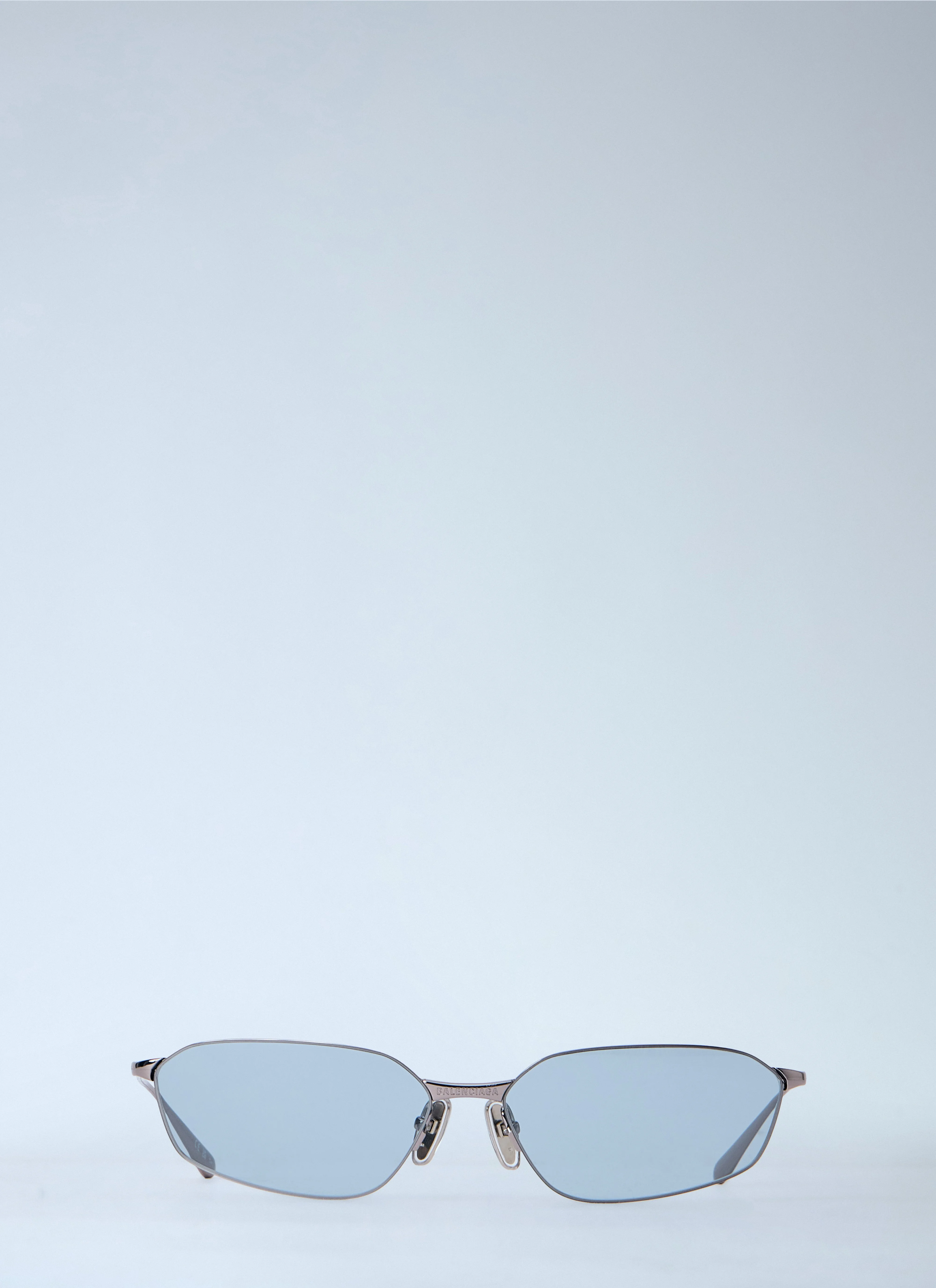 Balenciaga Men Invisible 2.0 Oval Sunglasses - 1
