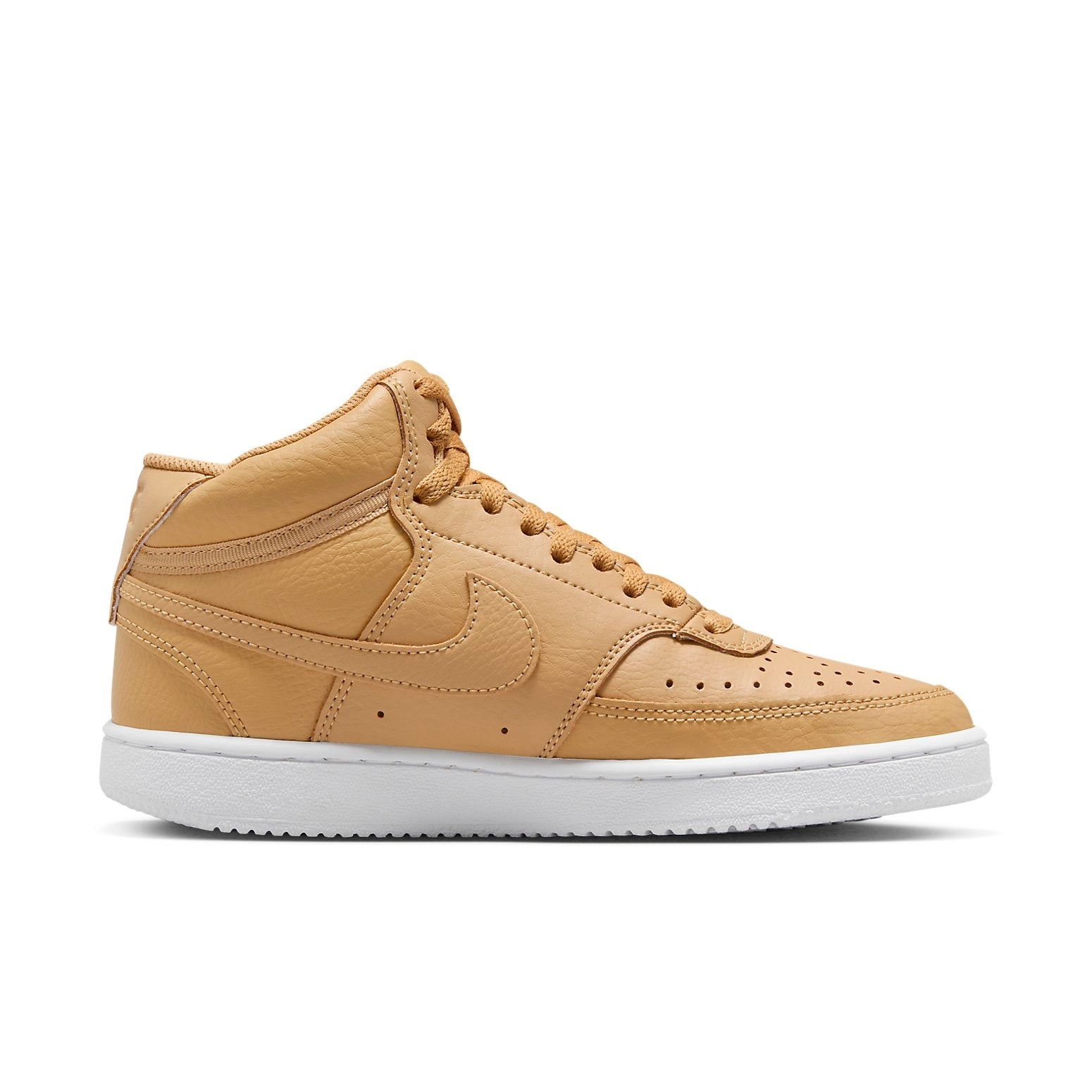 (WMNS) Nike Court Vision Mid Wheat CD5436-700 - 2