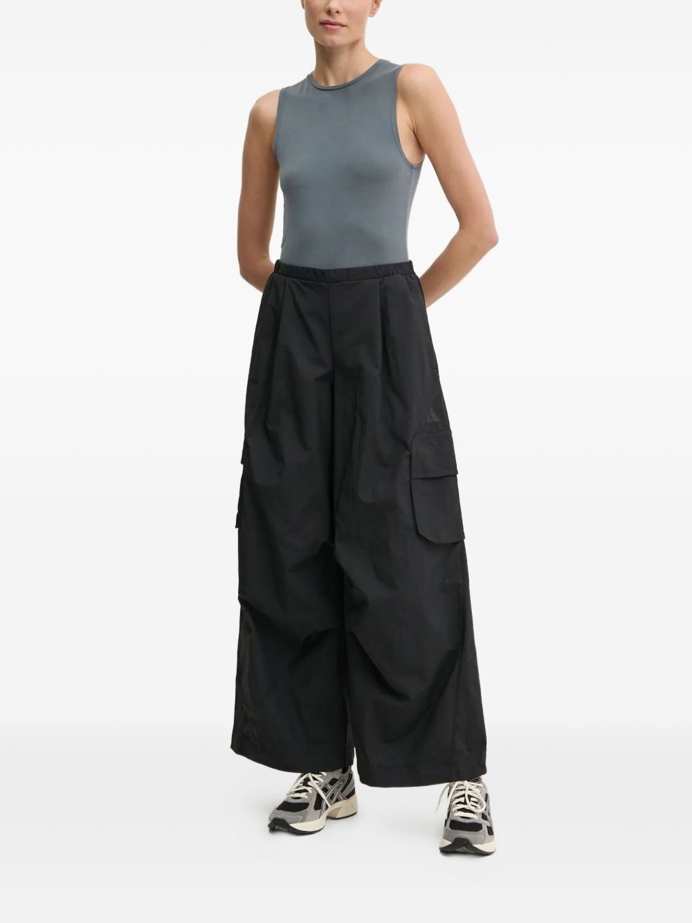 pleated palazzo pants - 2