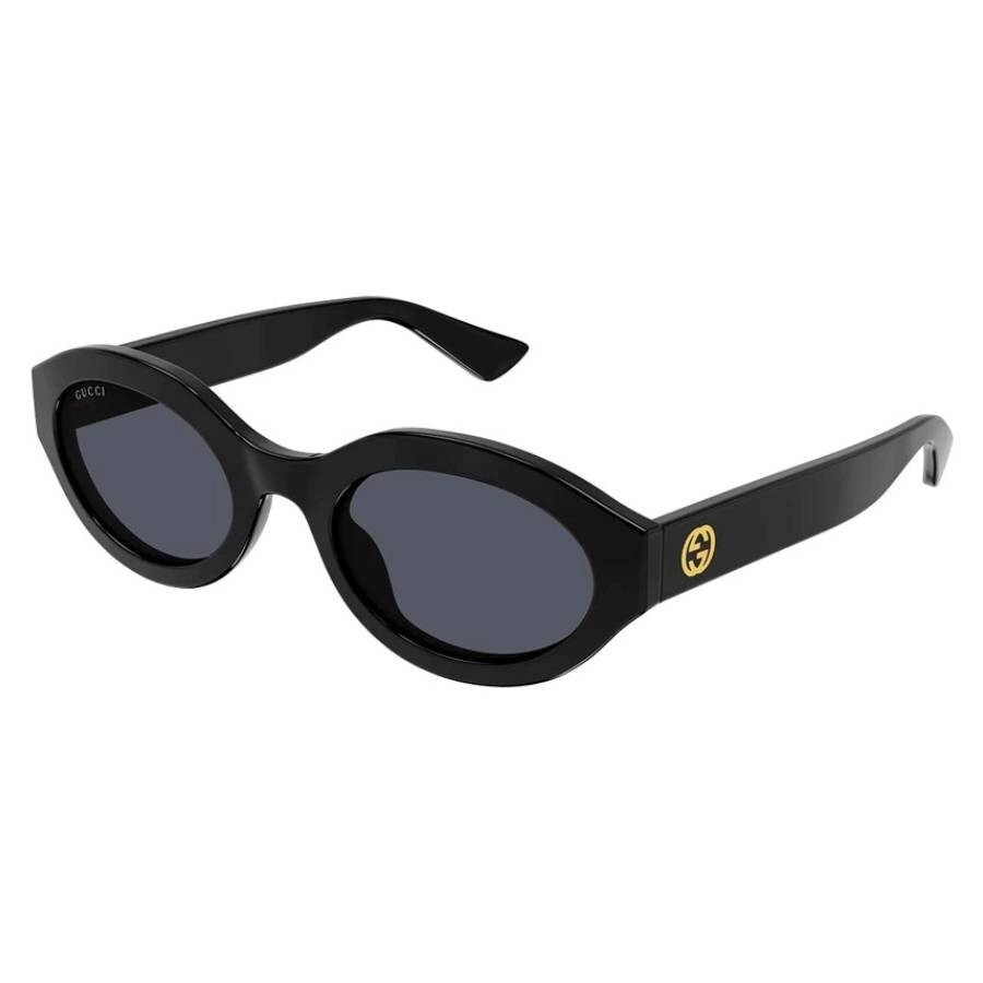 Gucci Grey Oval Ladies Sunglasses GG1579S 001 53 - 2